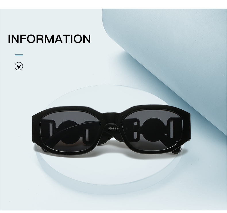 Multiple colors available PC Small Frame Sunglasses - Retro Polygonal Trendy Glasses / $0.73 per pair (Wholesale Price) - View 4