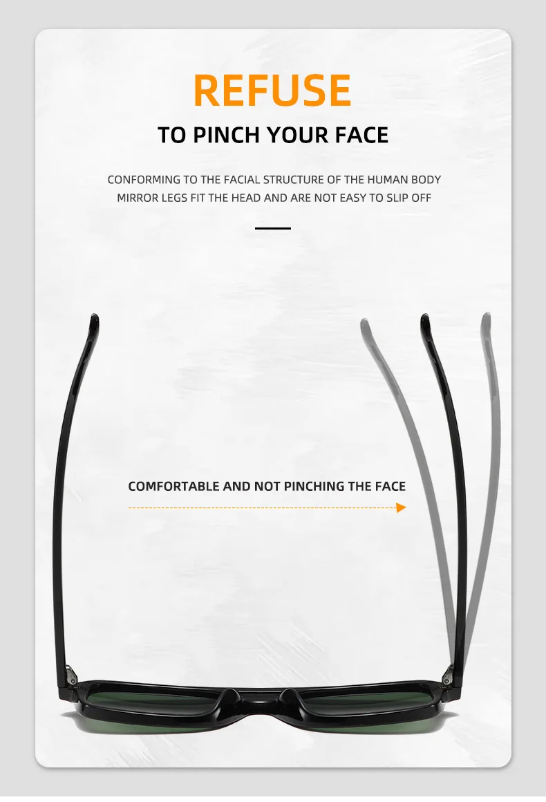 Multiple colors available PC Retro Outdoor Sunglasses - Trendy Commuting Glasses / $1.03 per pair (Wholesale Price) - Details 2