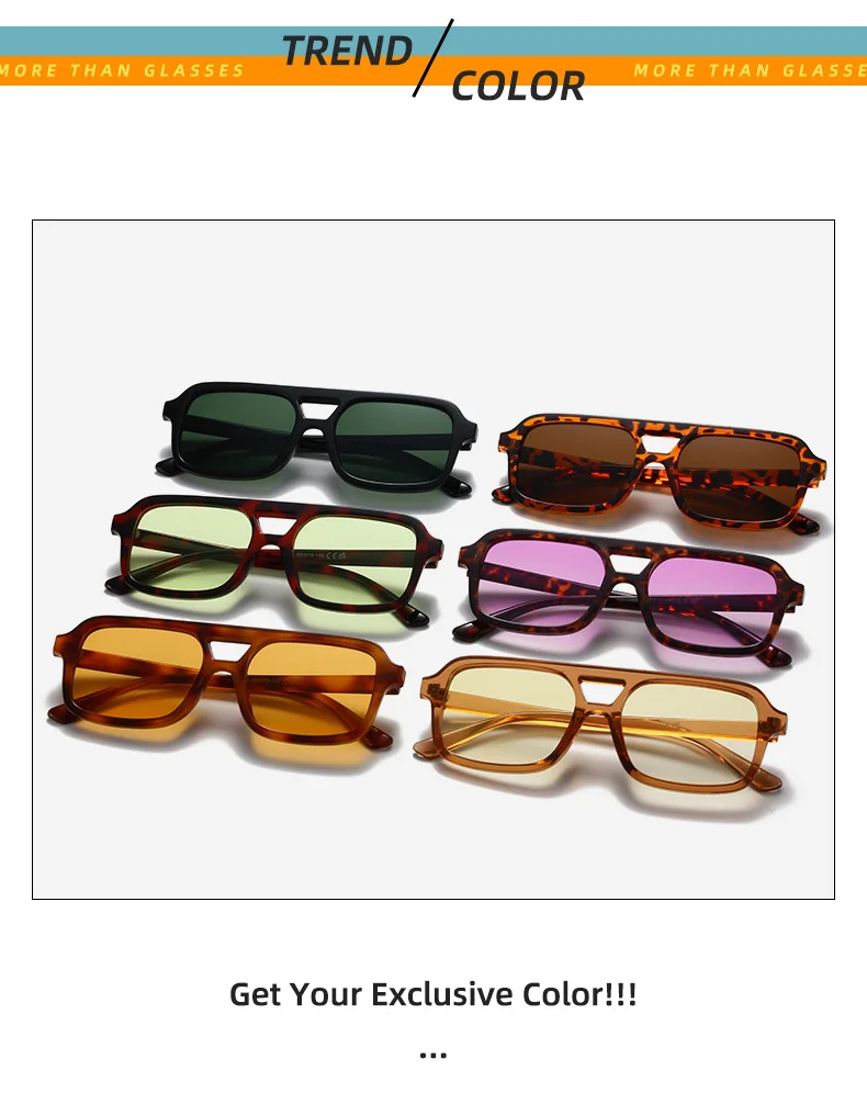 Multiple colors available PC Retro Outdoor Sunglasses - Trendy Commuting Glasses / $1.03 per pair (Wholesale Price) - Details 4