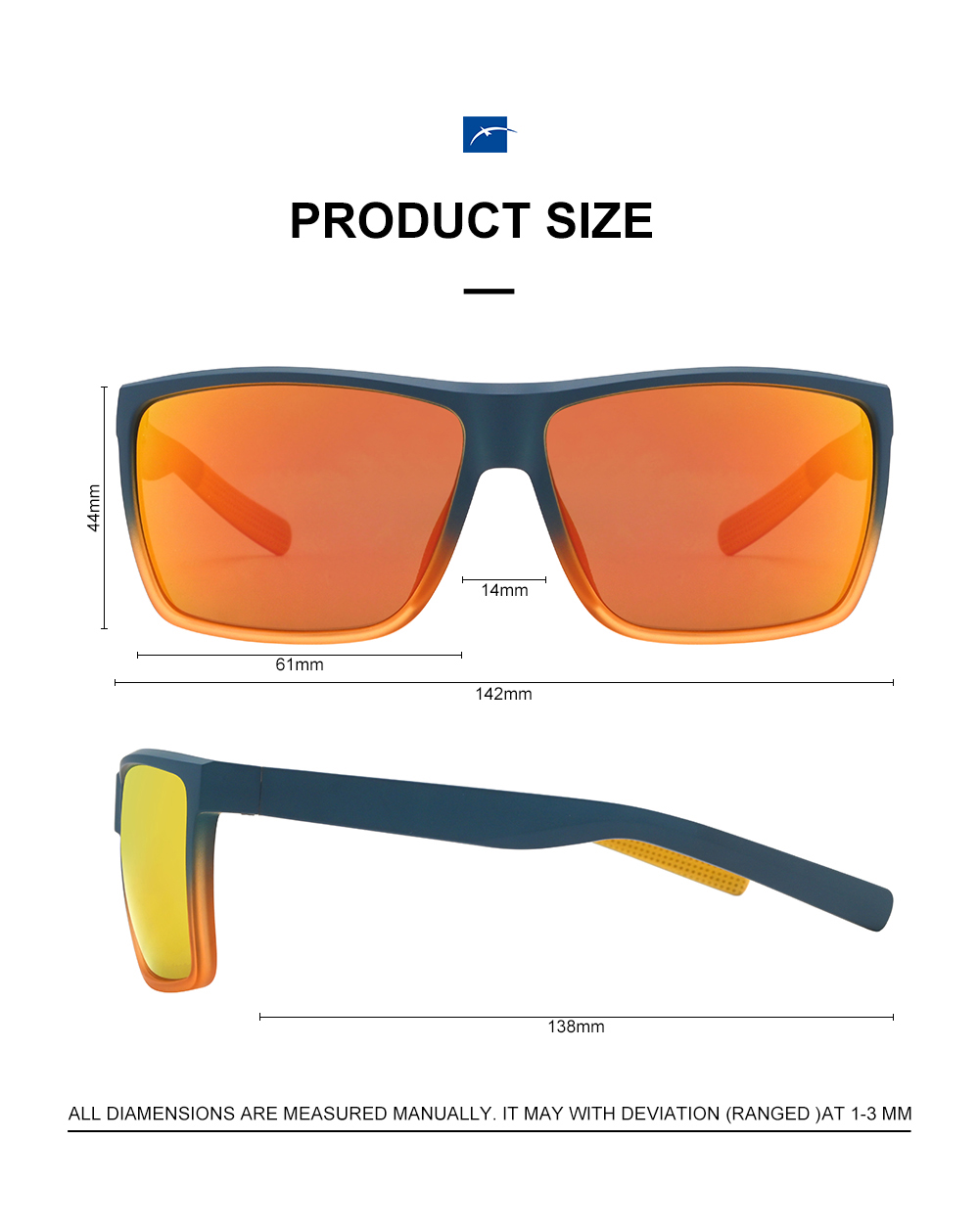 2025 High Quality TR90 Logo Custom Men TR90 Polarized UV400 Sport Sunglasses Custom Eyewear