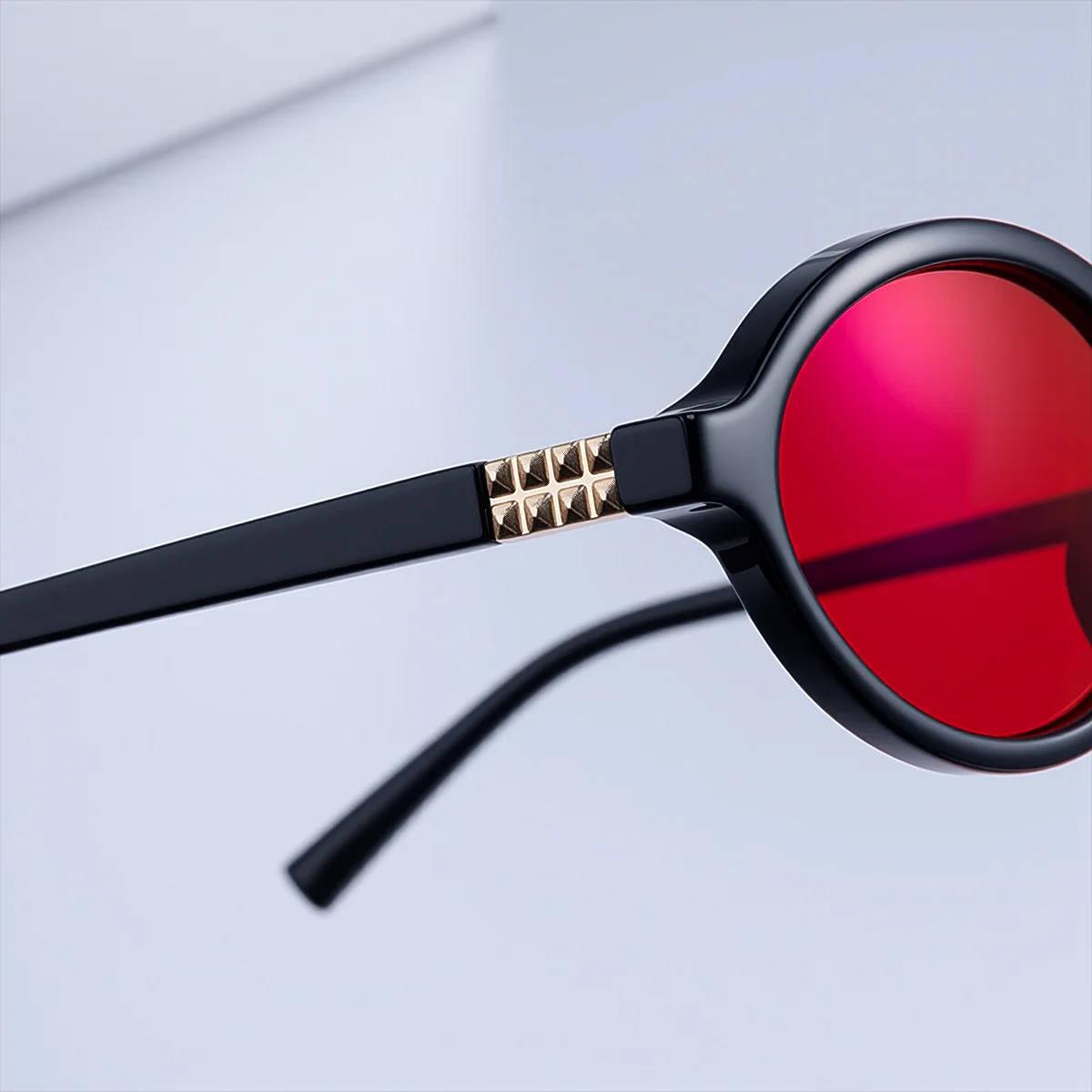 Black + Red PC 2026 New Red Dual-Use Glasses - Fashion Oval Frames for Blue Light Blocking - Details 14