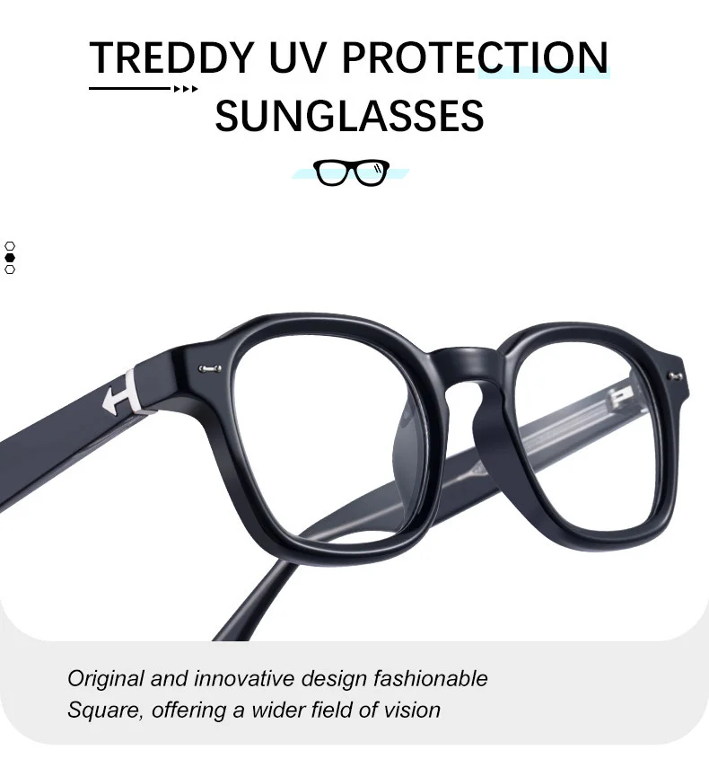 Black PC Chic Women's Mini Square Photochromic Sunglasses. Personalized Street Style Shades with UV400 Protection for Outdoor Looks - Details 9