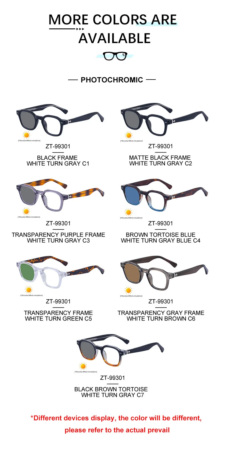 Black PC Chic Women's Mini Square Photochromic Sunglasses. Personalized Street Style Shades with UV400 Protection for Outdoor Looks - Details 13