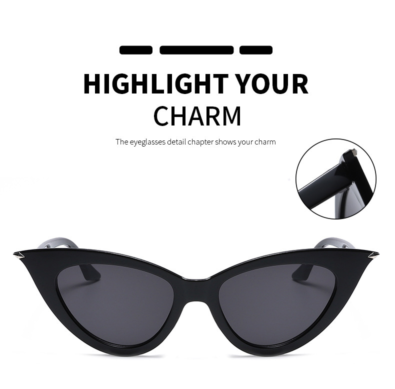 Multiple colors available PC New Fashion Small Frame Cat-Eye Sunglasses / $0.74 per pair (Wholesale Price) - View 3