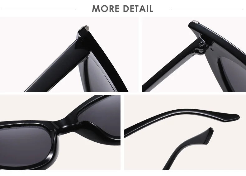 Multiple colors available PC New Fashion Small Frame Cat-Eye Sunglasses / $0.74 per pair (Wholesale Price) - Details 1