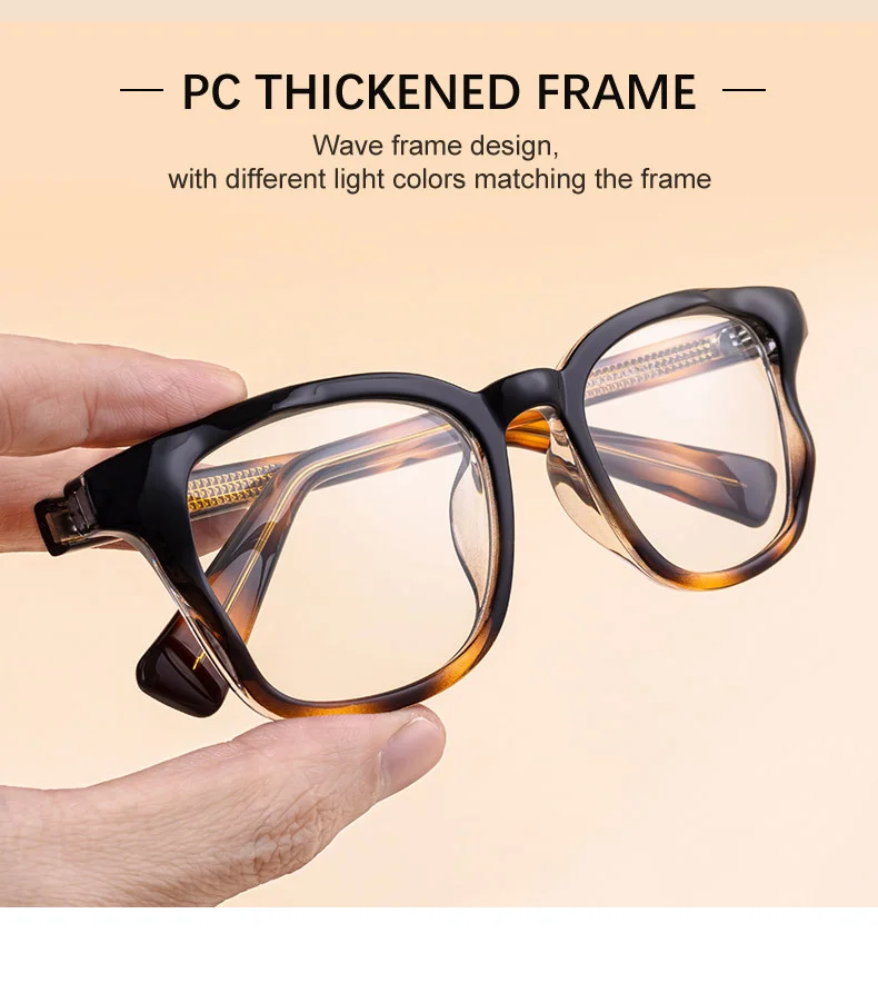 Black PC Trendy Women's Square Photochromic Sunglasses – EU/US Style Propionate Frame with Insert Pins for Outdoor UV Protection - Details 7