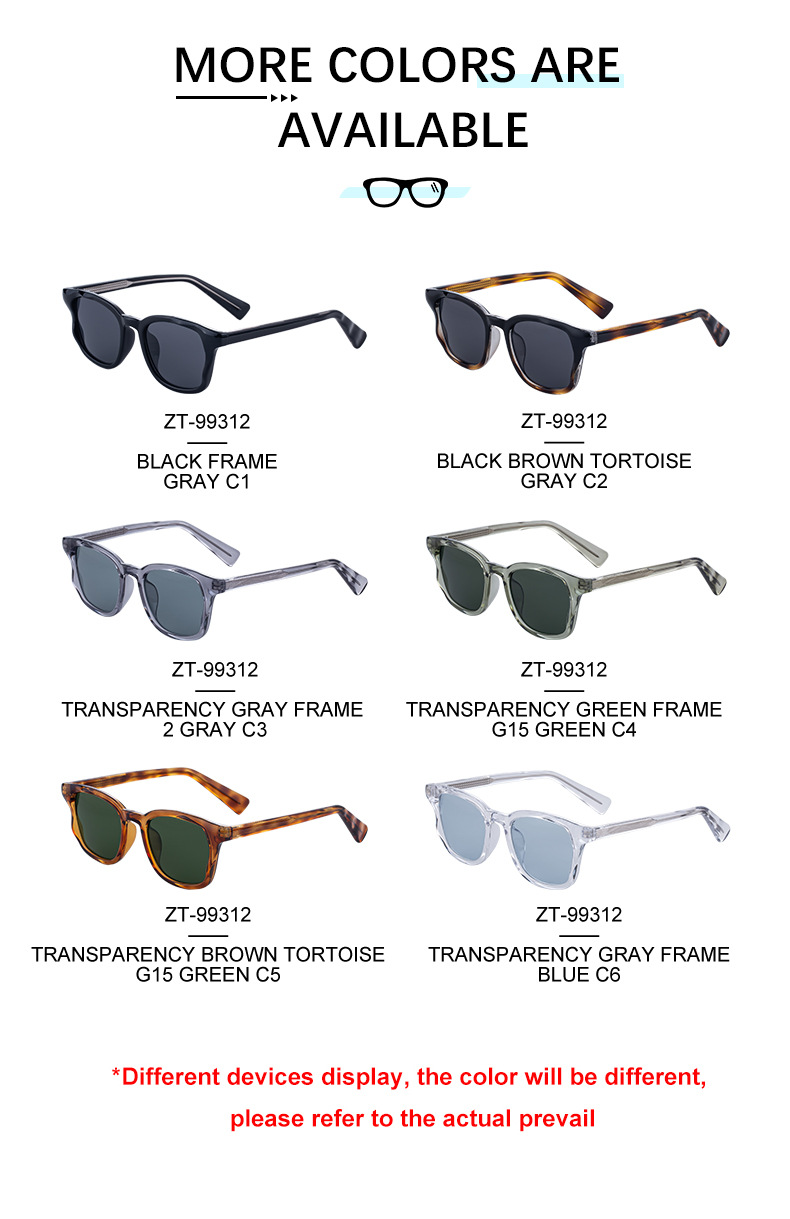 Trendy Women's Square Sunglasses - Unique Versatile Style, Premium Propionate Frame with Signature Pin Temples Details and Specifications