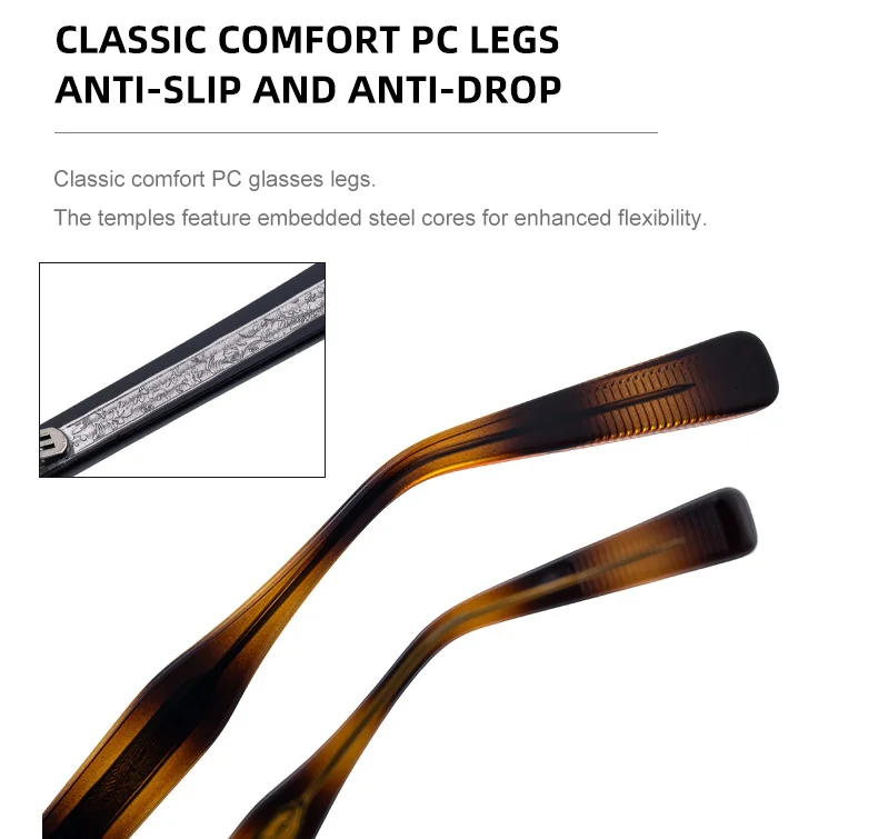 Black PC Trendy Women's Oval Sunglasses - Unique Propionate Frame with Metal Pin Temples – Stylish UV400 Sun Protection - Details 12