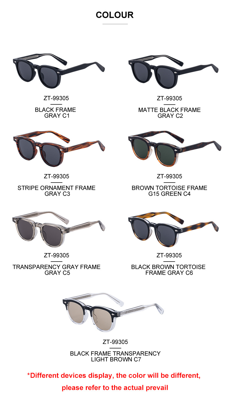 Black PC Trendy Women's Oval Sunglasses - Unique Propionate Frame with Metal Pin Temples – Stylish UV400 Sun Protection - Details 15