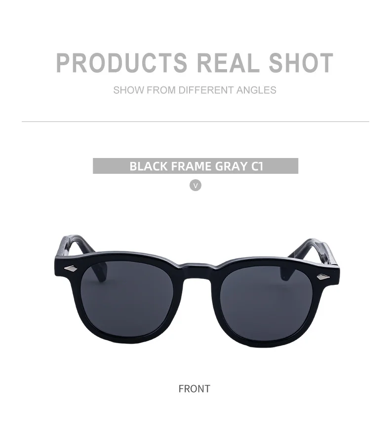 Black PC Trendy Women's Oval Sunglasses - Unique Propionate Frame with Metal Pin Temples – Stylish UV400 Sun Protection - Details 17