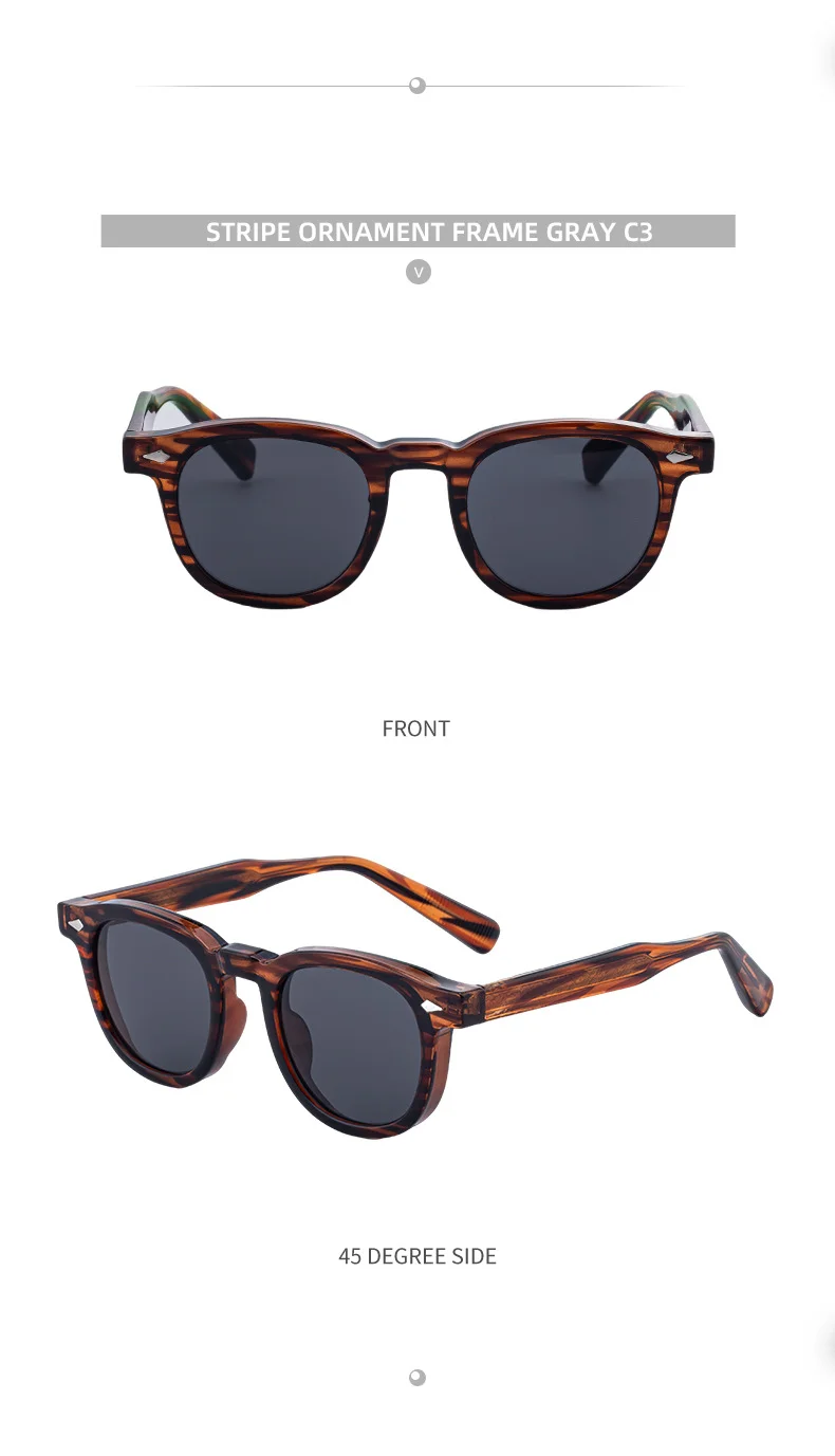 Black PC Trendy Women's Oval Sunglasses - Unique Propionate Frame with Metal Pin Temples – Stylish UV400 Sun Protection - Details 20