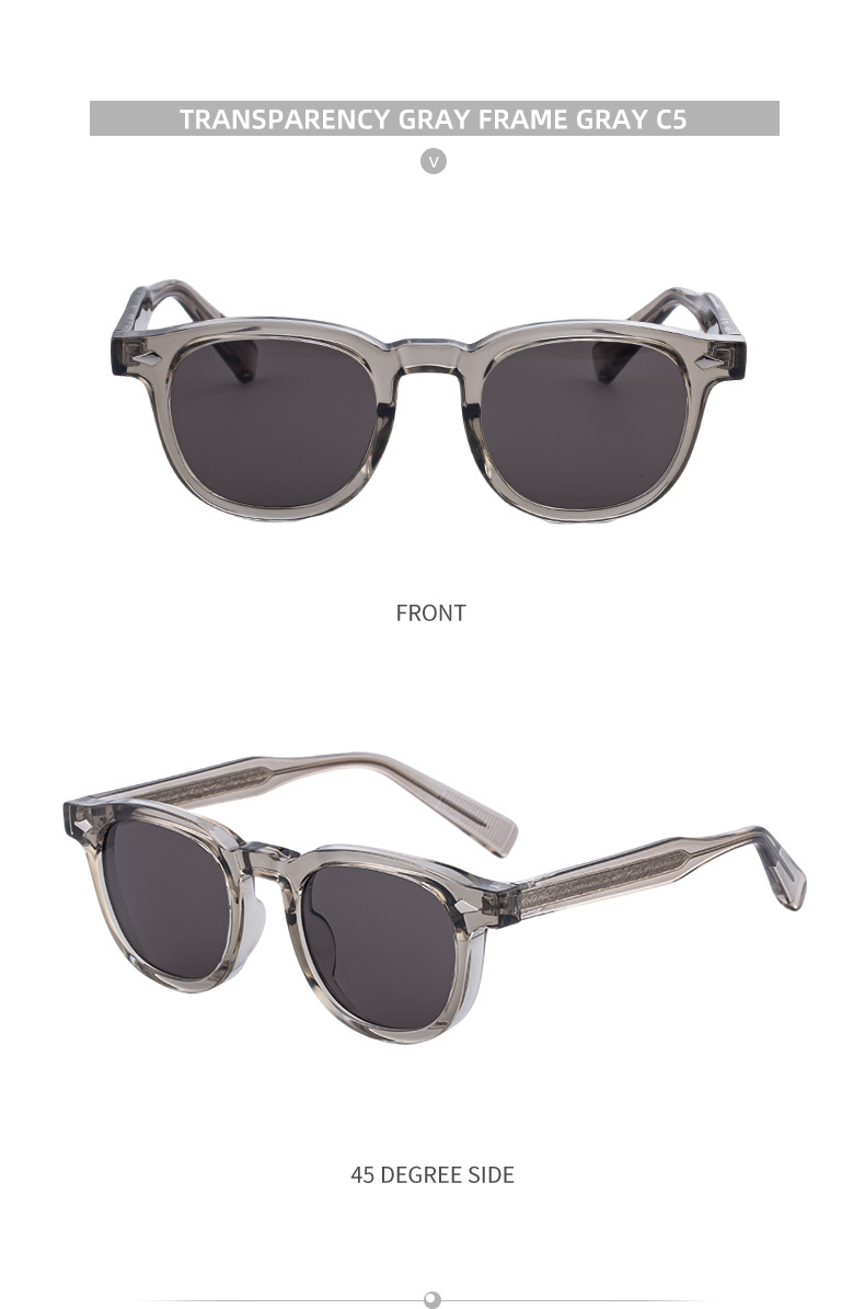 Black PC Trendy Women's Oval Sunglasses - Unique Propionate Frame with Metal Pin Temples – Stylish UV400 Sun Protection - Details 22