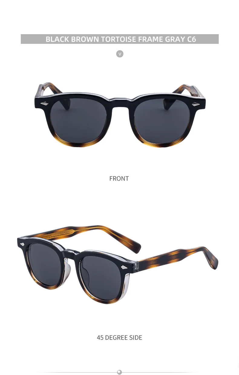 Black PC Trendy Women's Oval Sunglasses - Unique Propionate Frame with Metal Pin Temples – Stylish UV400 Sun Protection - Details 23