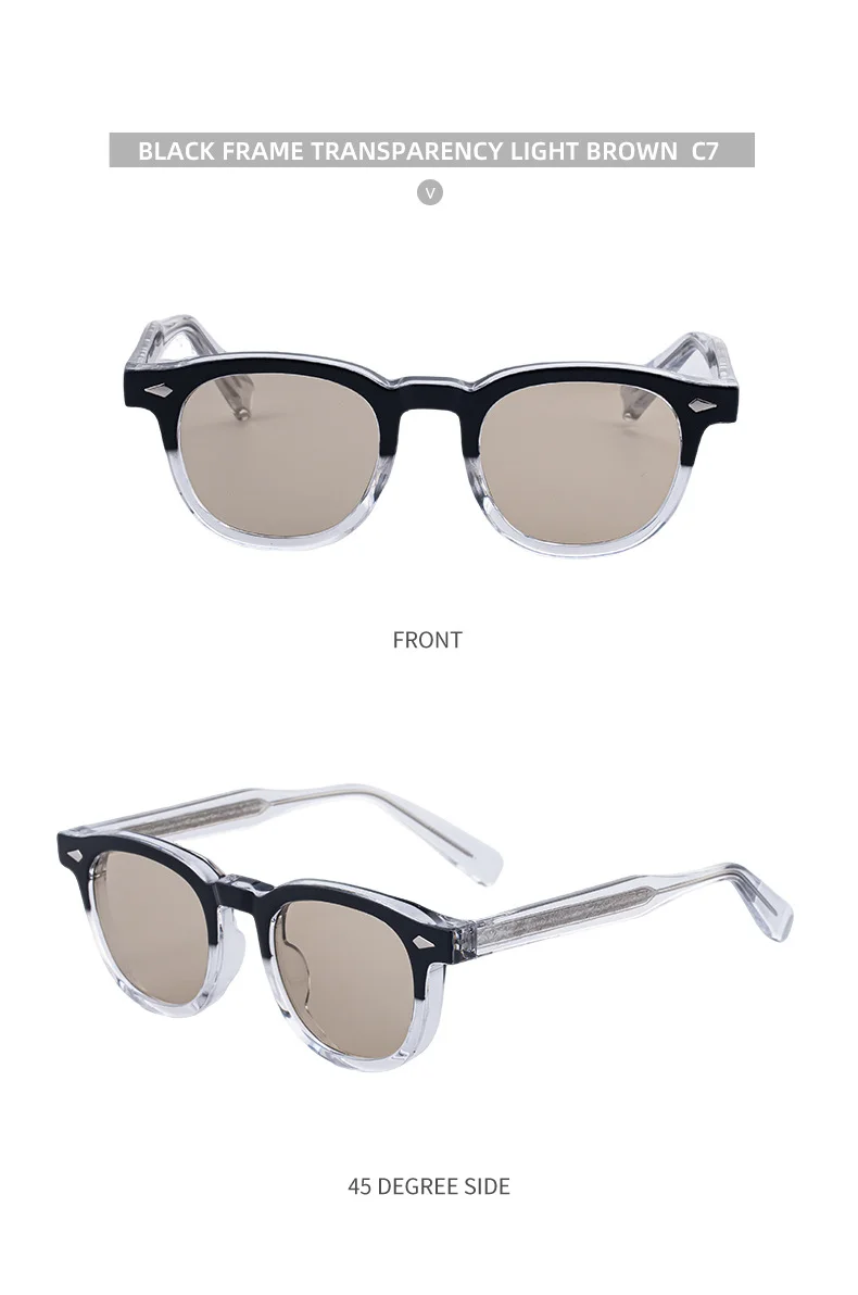 Black PC Trendy Women's Oval Sunglasses - Unique Propionate Frame with Metal Pin Temples – Stylish UV400 Sun Protection - Details 24