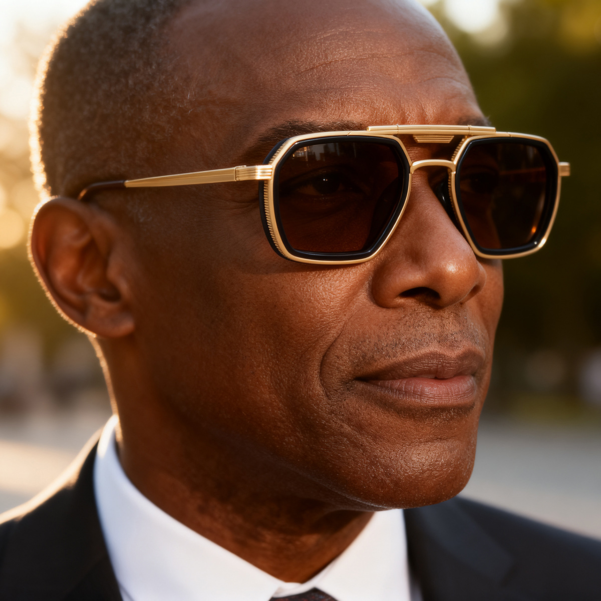 Men's Retro Square Sunglasses - Trendy Punk Style, Double Bridge Design & Flexible Spring Temples – Vintage Cool Eyewear Details and Specifications