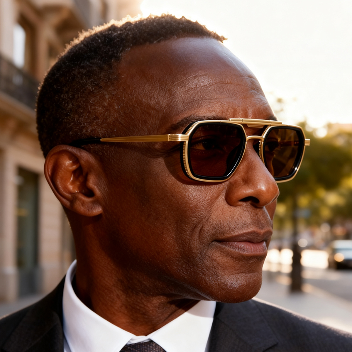 Men's Retro Square Sunglasses - Trendy Punk Style, Double Bridge Design & Flexible Spring Temples – Vintage Cool Eyewear Details and Specifications