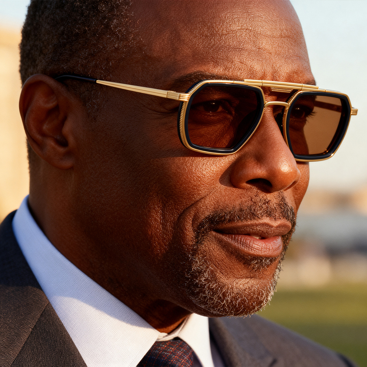 Men's Retro Square Sunglasses - Trendy Punk Style, Double Bridge Design & Flexible Spring Temples – Vintage Cool Eyewear