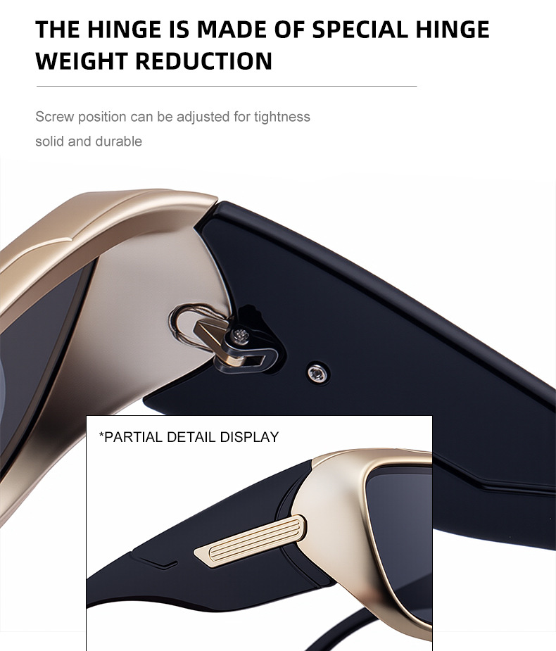 Men's Trendy Sports Sunglasses - Unique One-Piece Shield Design – Windproof & UV Protection for Cycling, Running & Outdoor Activities Details and Specifications