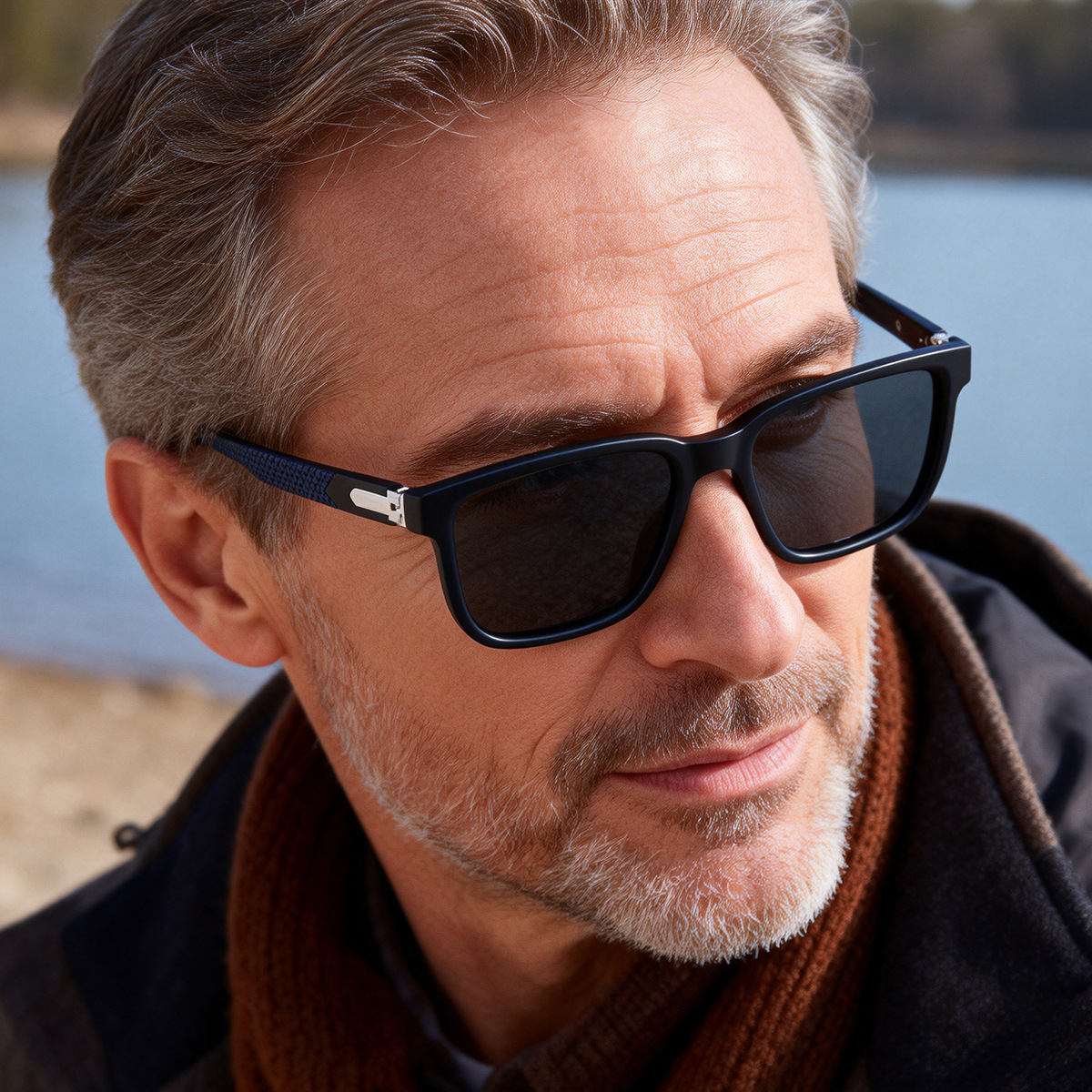 Men's Retro Square Polarized Sunglasses - Trendy Fashion Frame, Anti-Glare for Driving & Outdoor UV400 Protection Details and Specifications