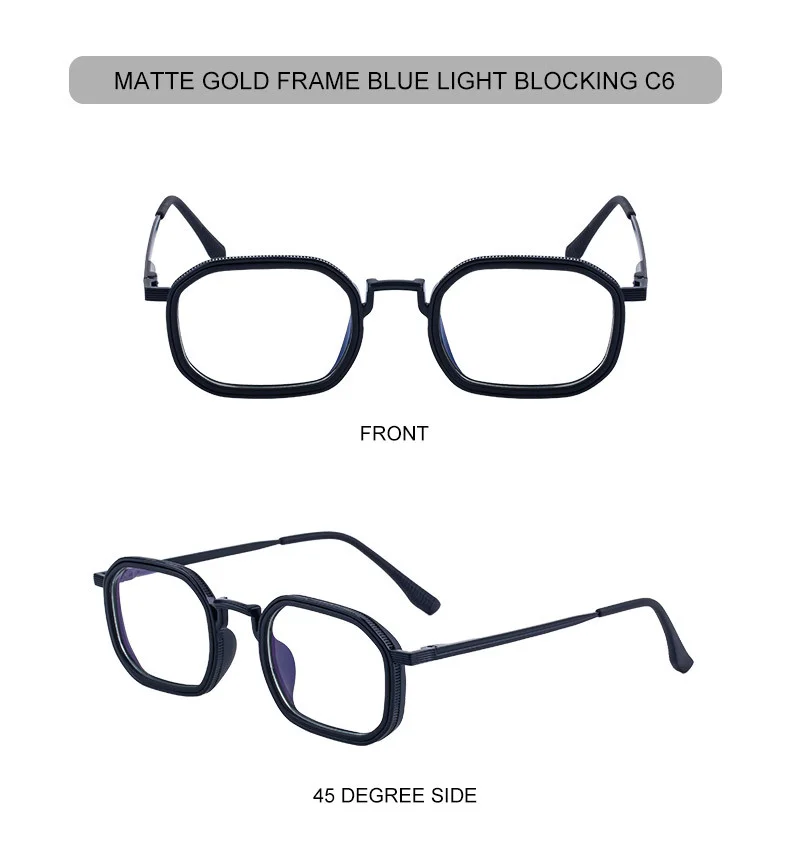 Black Zinc Alloy Men's Retro Square Sunglasses - Trendy Unique Style, Flexible Spring Hinge Temples & UV400 Sun Protection for Outdoor Wear - Details 17