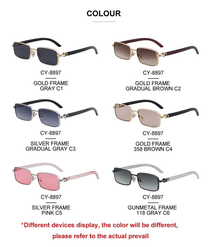 Black Zinc Alloy Men's Trendy Square Sunglasses - Stylish Zinc Alloy Frame, Durable & Lightweight with UV400 Protection for Outdoor Activities - Details 17