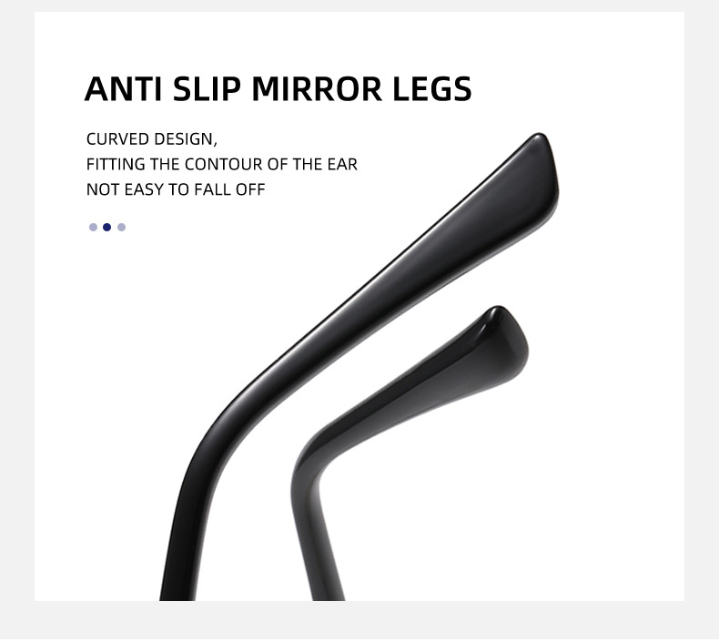 Women's Trendy Square Rimless Photochromic Sunglasses - Thickened Impact-Resistant Lenses with Flexible Spring Hinges – All-Day Comfort & UV Protection Details and Specifications