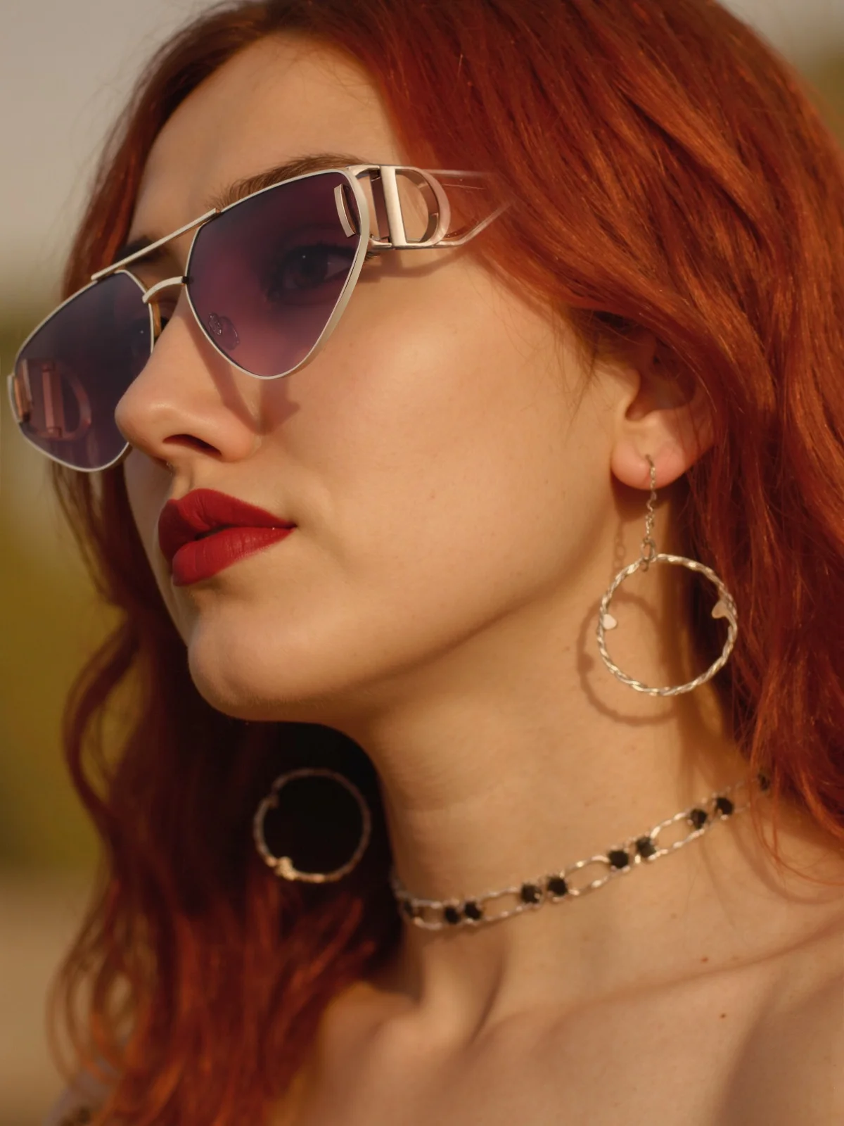 Black Zinc Alloy Women's Trendy Euro-American Cat-Eye Sunglasses - Unique High-Fashion Street Style – Premium Outdoor UV400 Sun Protection Shades - Details 3