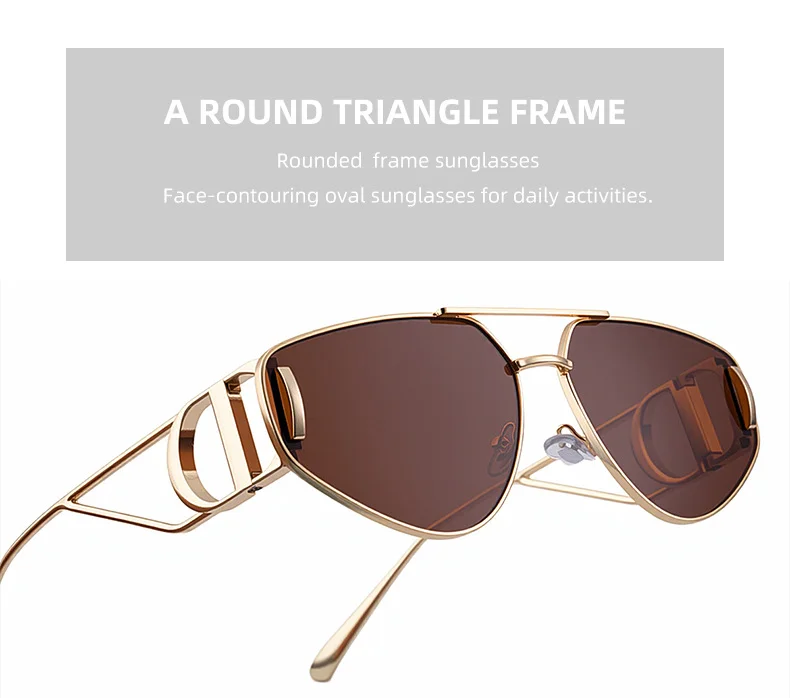 Black Zinc Alloy Women's Trendy Euro-American Cat-Eye Sunglasses - Unique High-Fashion Street Style – Premium Outdoor UV400 Sun Protection Shades - Details 9