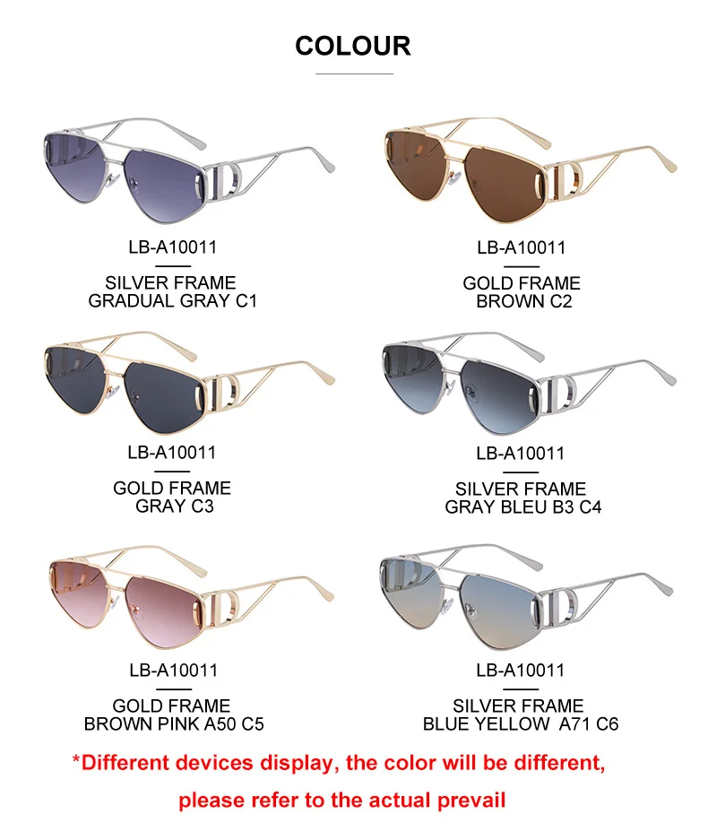 Black Zinc Alloy Women's Trendy Euro-American Cat-Eye Sunglasses - Unique High-Fashion Street Style – Premium Outdoor UV400 Sun Protection Shades - Details 14