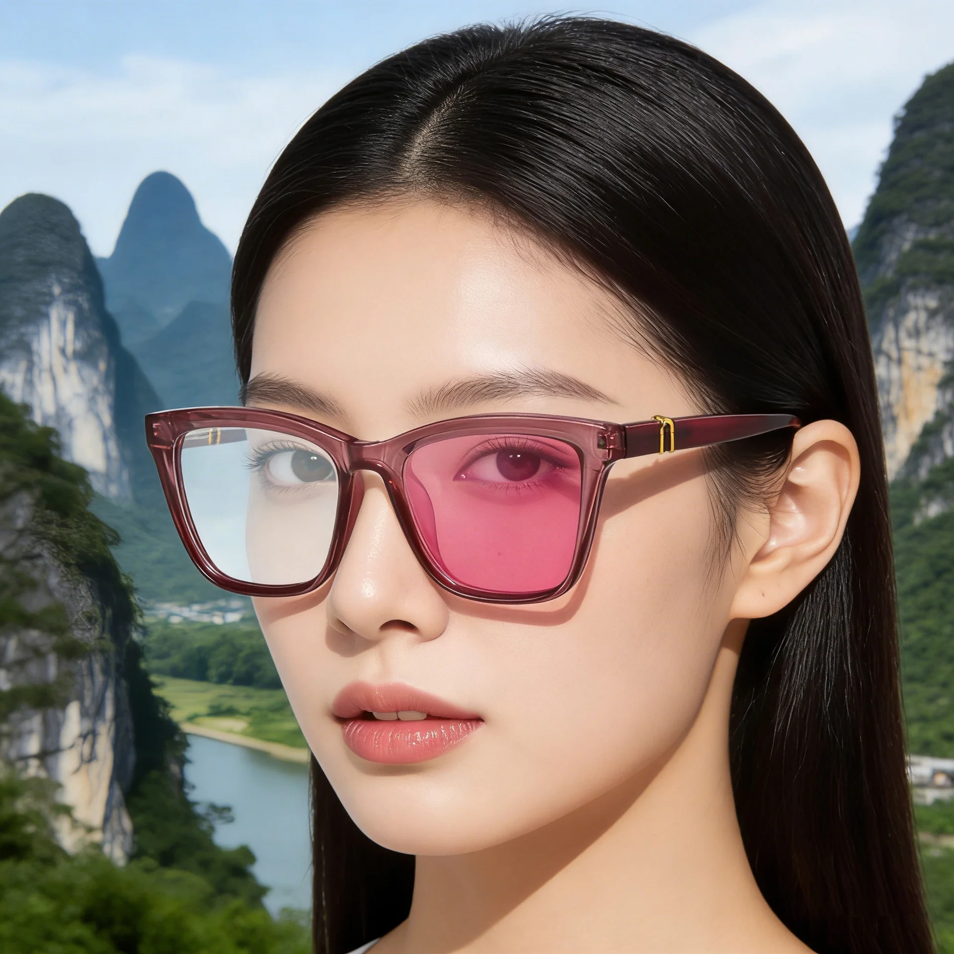Black PC New Women's Cat-Eye Photochromic Sunglasses – Unique Trendy Premium Style for Outdoor UV Protection - Details 2