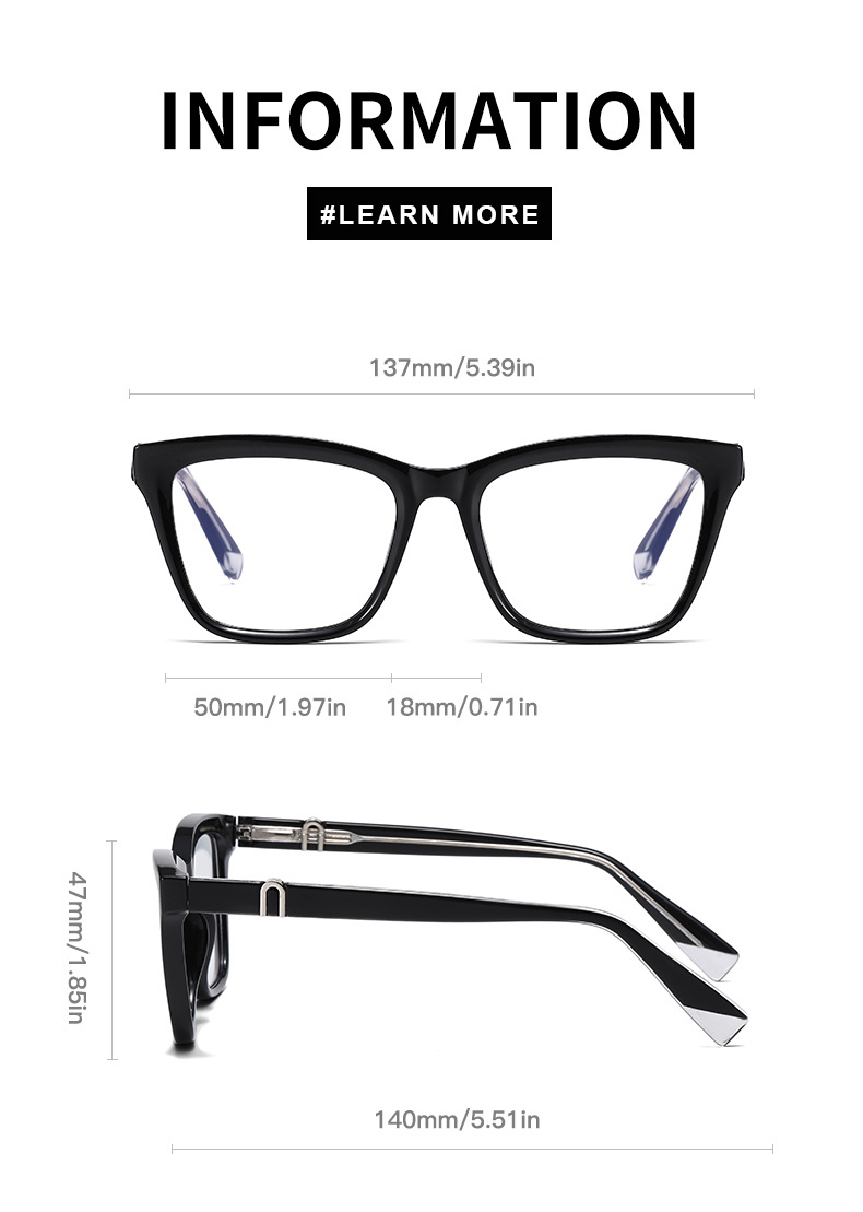 Black PC New Women's Cat-Eye Photochromic Sunglasses – Unique Trendy Premium Style for Outdoor UV Protection - Details 17