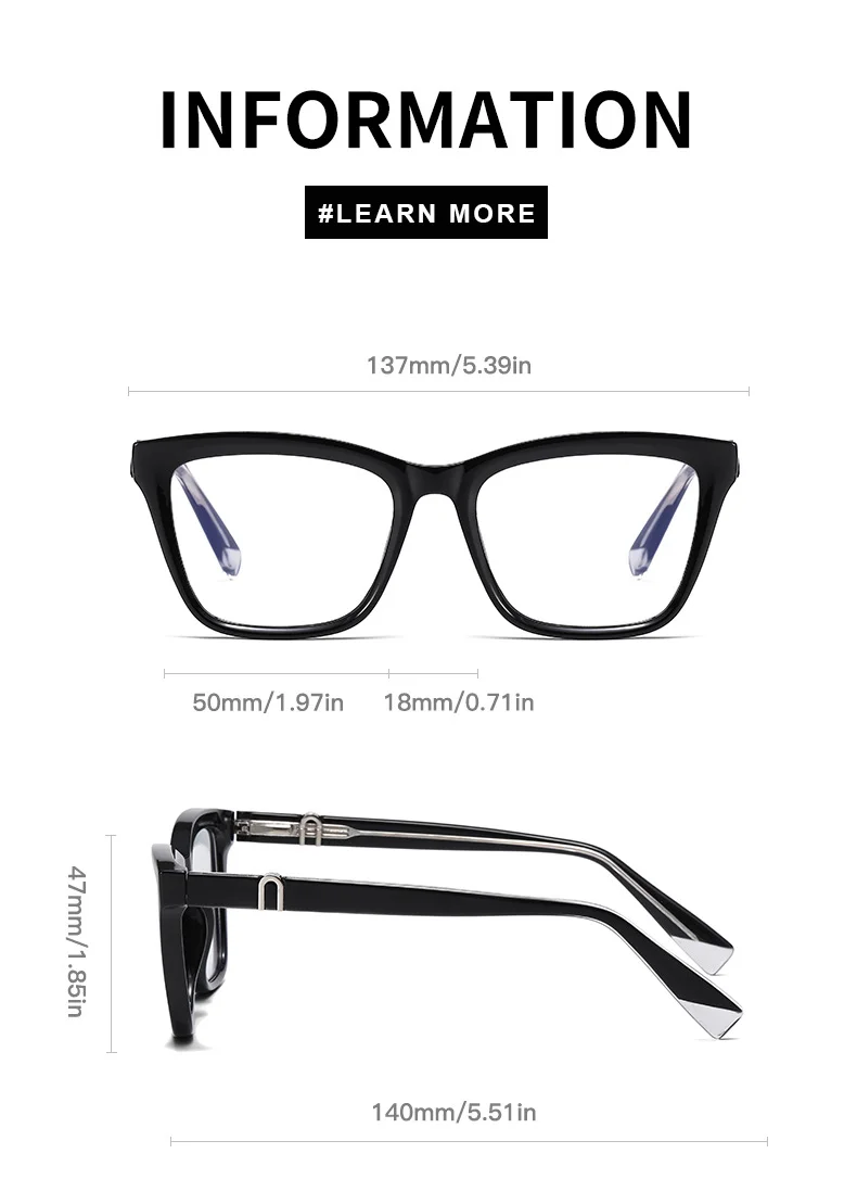 Black PC New Women's Cat-Eye Photochromic Sunglasses – Unique Trendy Premium Style for Outdoor UV Protection - Details 17