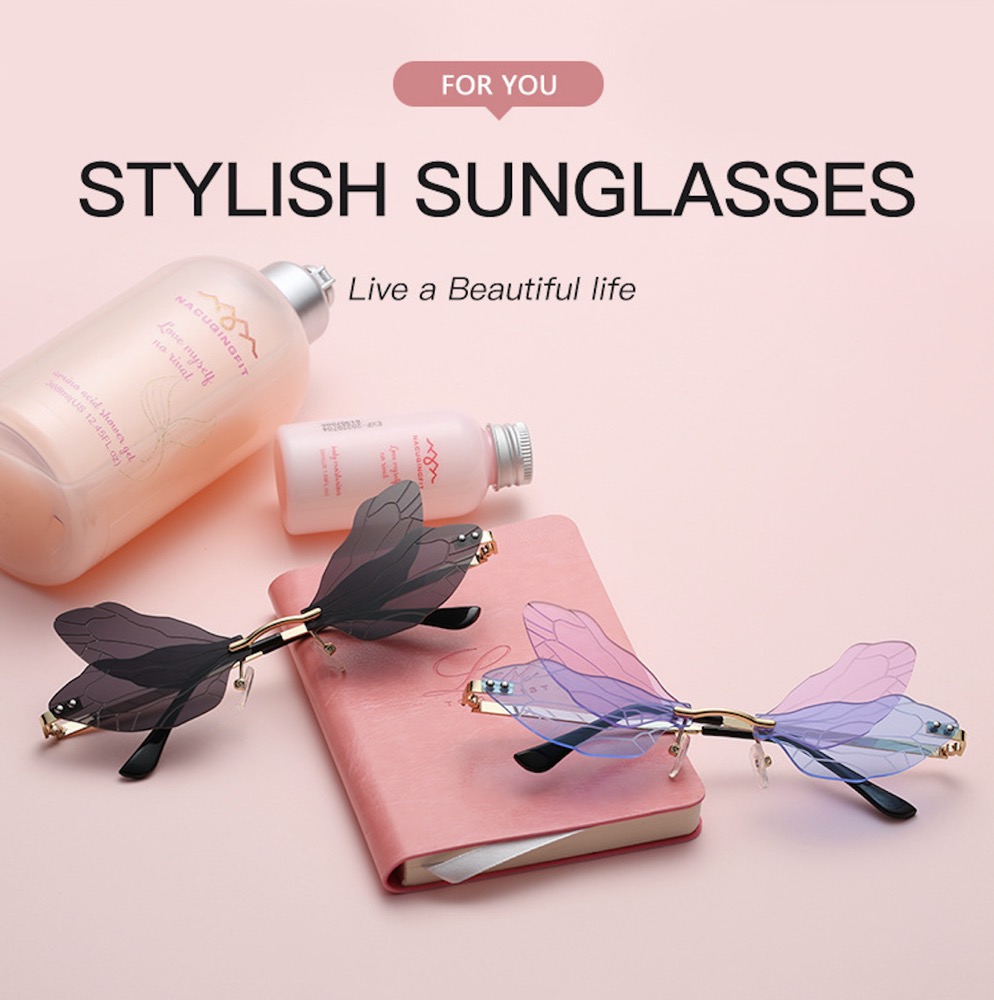 Multiple colors available Frameless Quirky Party Glasses / $1.45 per pair (Wholesale Price) - Details 1