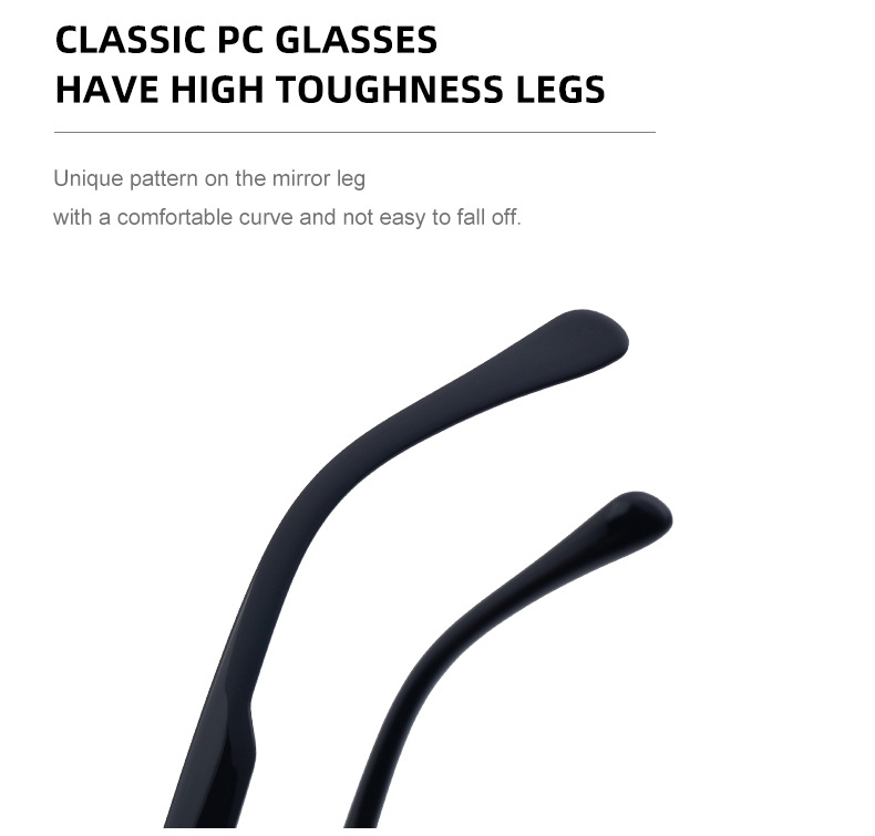 Black PC New Men's Round Frame Night Driving Glasses – Adjustable ND Variable Focus Polarized Sunglasses - Details 10