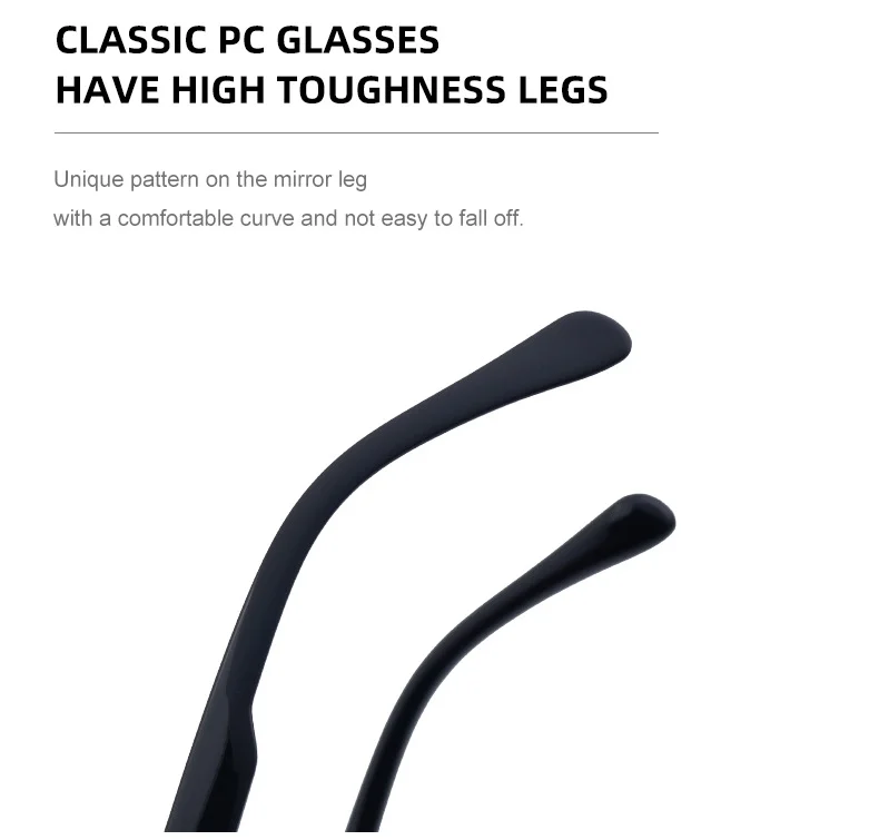Black PC New Men's Round Frame Night Driving Glasses – Adjustable ND Variable Focus Polarized Sunglasses - Details 10