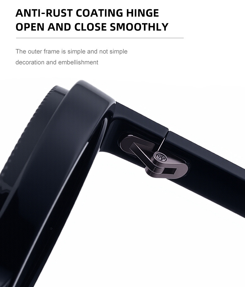 New Men's Round Frame Night Driving Glasses – Adjustable ND Variable Focus Polarized Sunglasses Details and Specifications