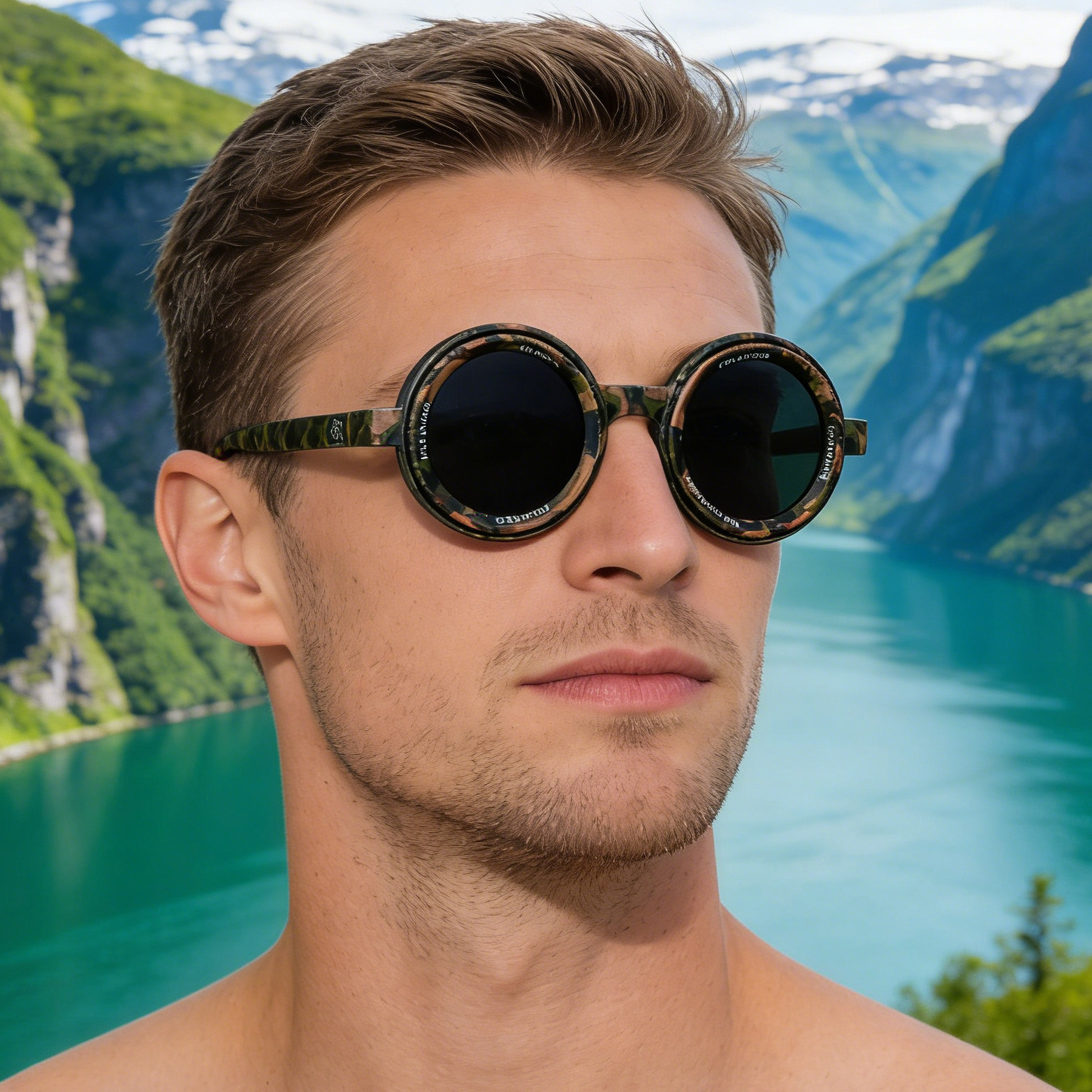 New Men's Round Frame Night Driving Glasses – Adjustable ND Variable Focus Polarized Sunglasses