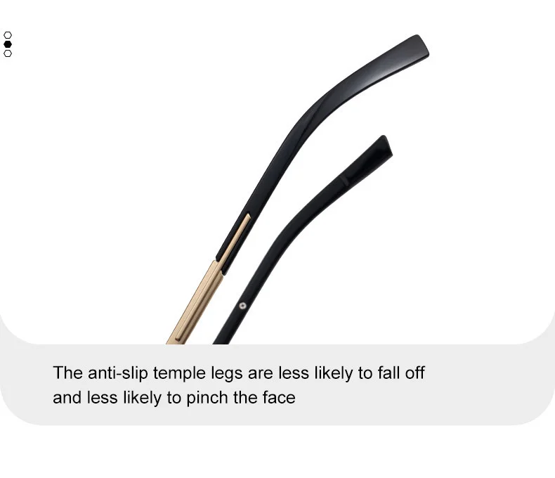 Black Zinc Alloy Men's Trendy Polygon Sunglasses - New Unique Design with Durable Zinc Alloy Temples – High-End Fashion Sun Protection Eyewear - Details 13