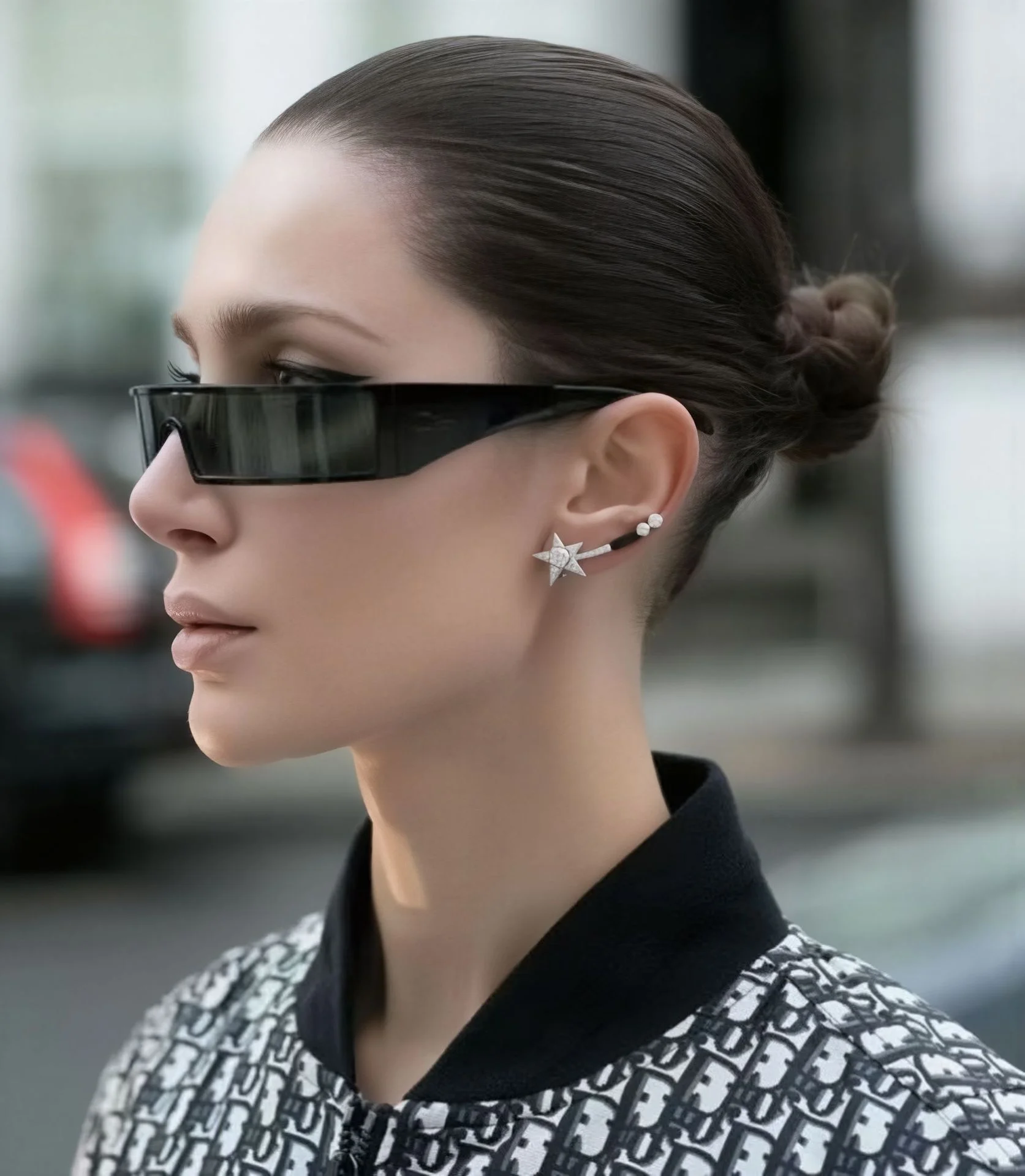 C1 Black Gray, C2 Gold Gray, C3 Silver Gray, C4 Gold Brown Copper alloy New Fashion Small Square Rimless Integrated Sunglasses - Personalized Metal UV Protection Shades - Details 2