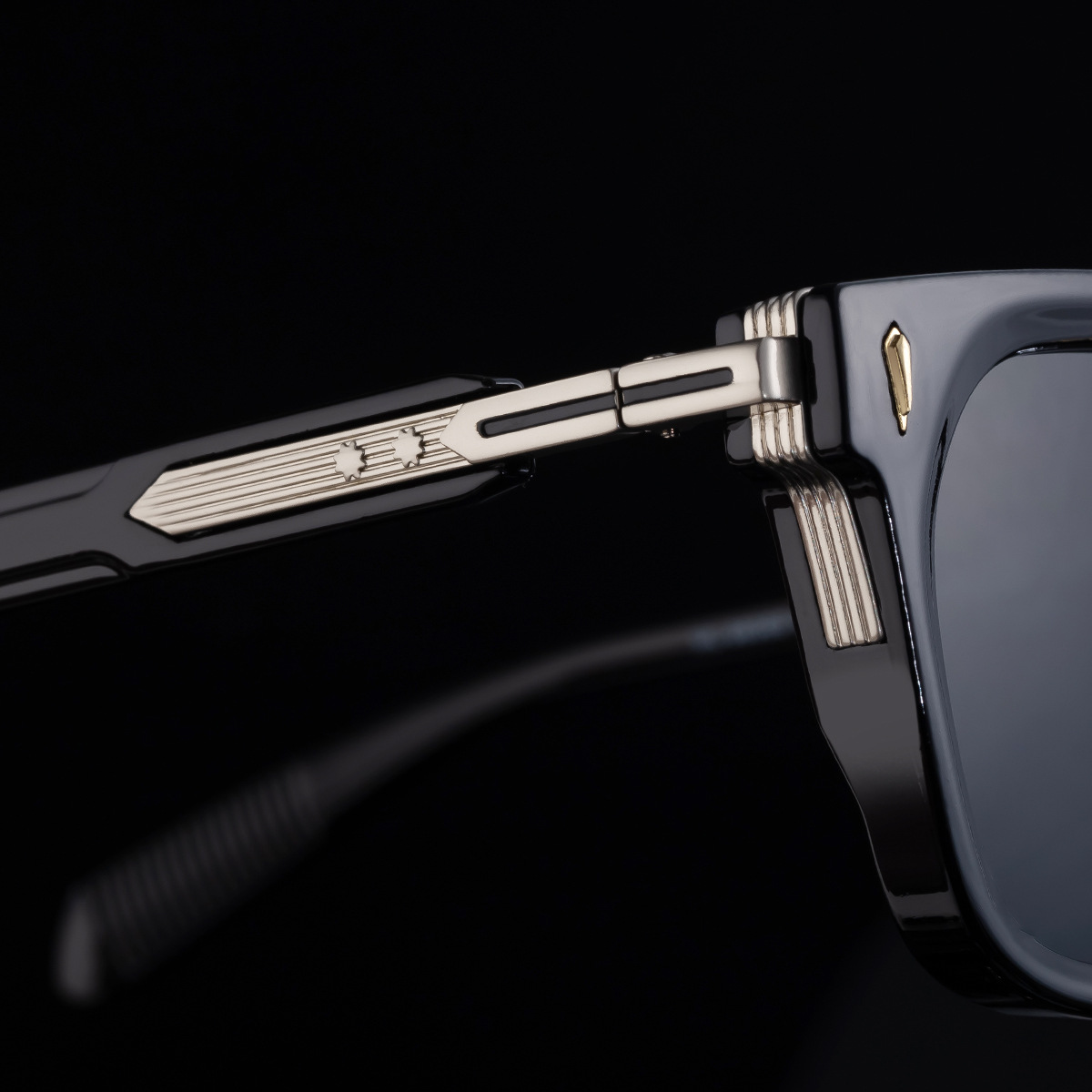 Black Zinc Alloy New Men's Fashion Square Sunglasses - Premium Outdoor Driving UV Protection Eyewear - Details 4