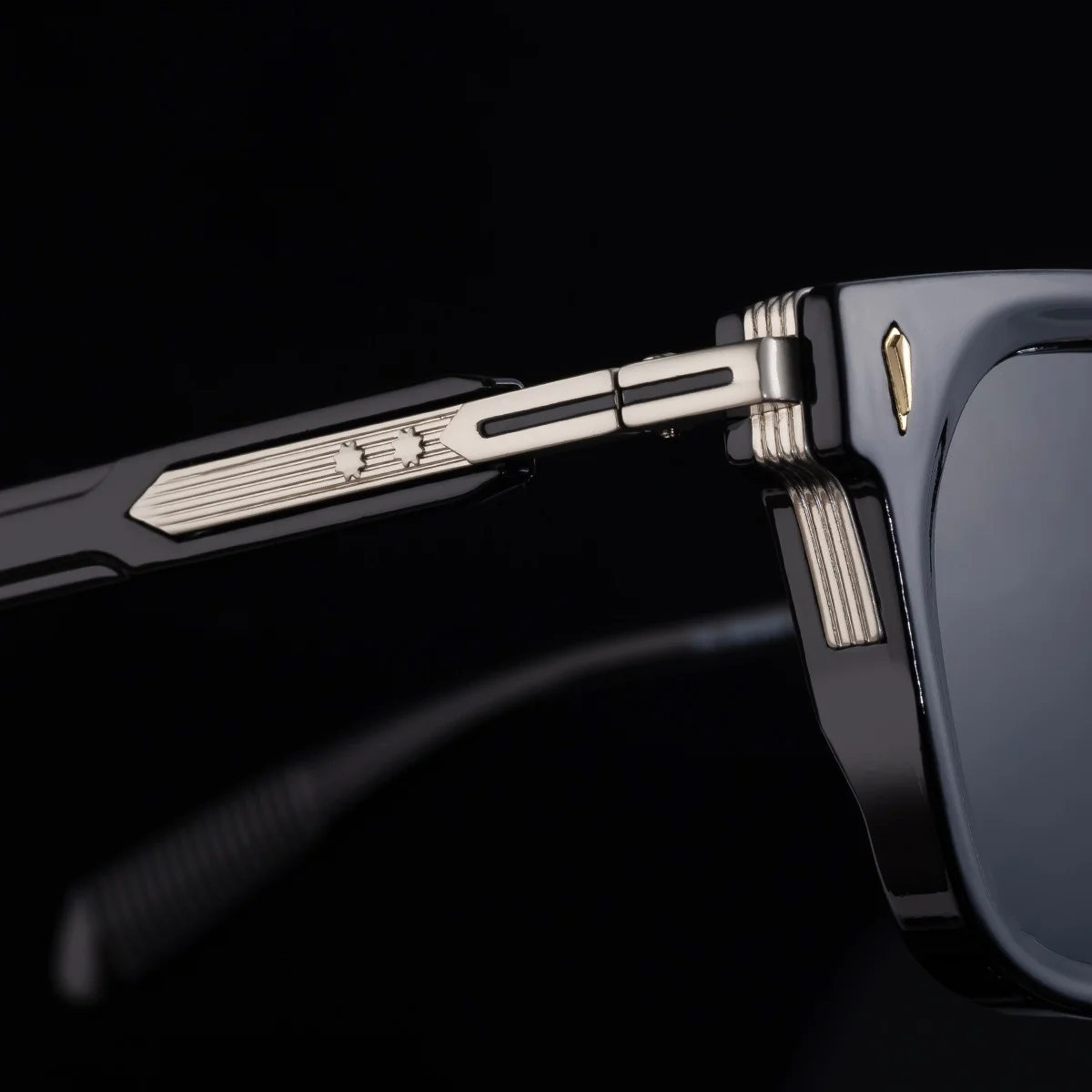 Black Zinc Alloy New Men's Fashion Square Sunglasses - Premium Outdoor Driving UV Protection Eyewear - Details 4