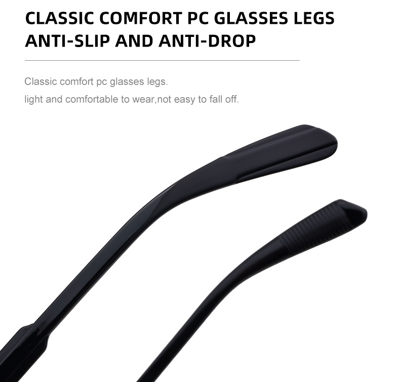 Black Zinc Alloy New Men's Fashion Square Sunglasses - Premium Outdoor Driving UV Protection Eyewear - Details 8