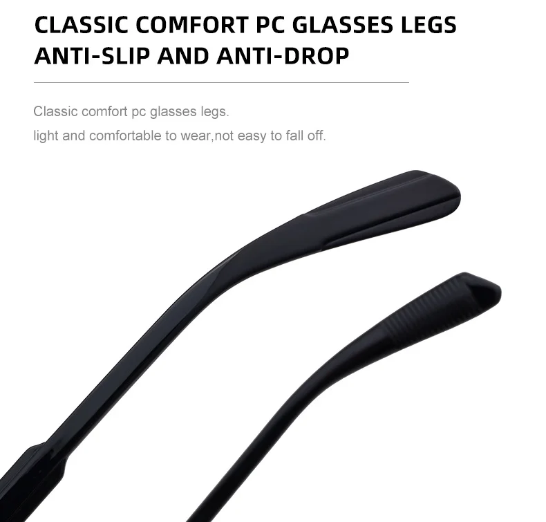 Black Zinc Alloy New Men's Fashion Square Sunglasses - Premium Outdoor Driving UV Protection Eyewear - Details 8