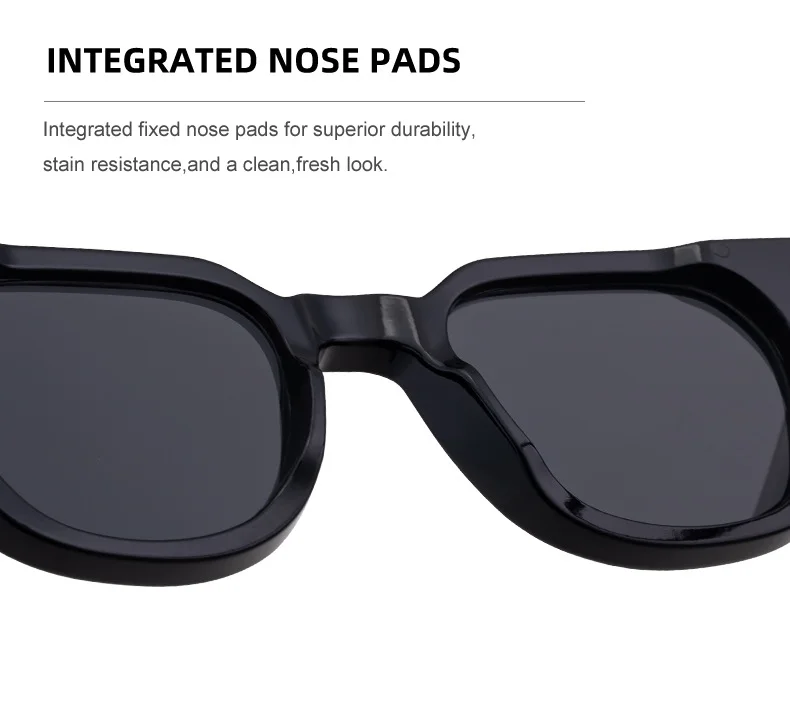Black Zinc Alloy New Men's Fashion Square Sunglasses - Premium Outdoor Driving UV Protection Eyewear - Details 10
