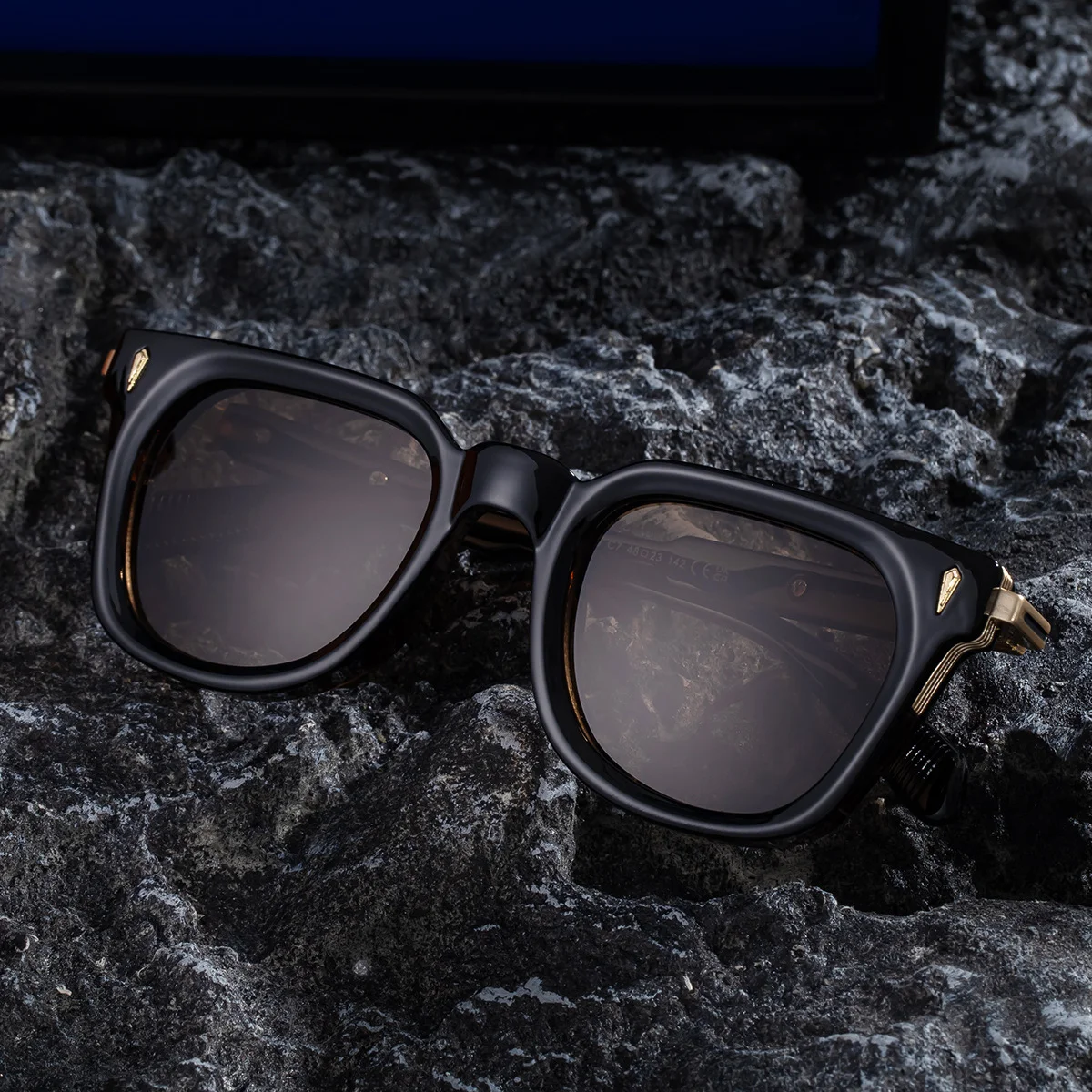 Black Zinc Alloy New Men's Fashion Square Sunglasses - Premium Outdoor Driving UV Protection Eyewear - View 4