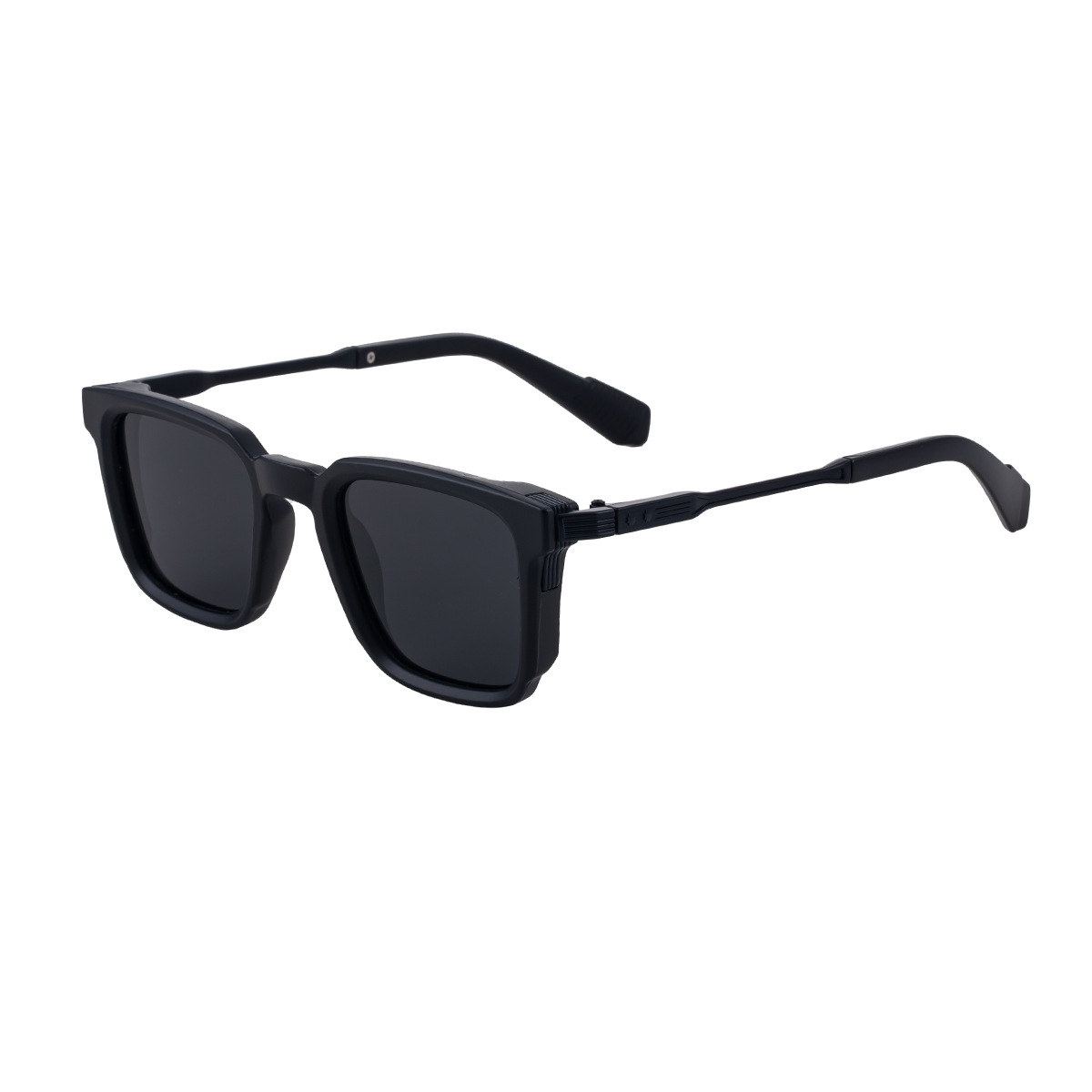 Black Zinc Alloy New Fashion Men's Square Polarized Sunglasses - Unique Outdoor Trendy UV Protection Shades - View 5