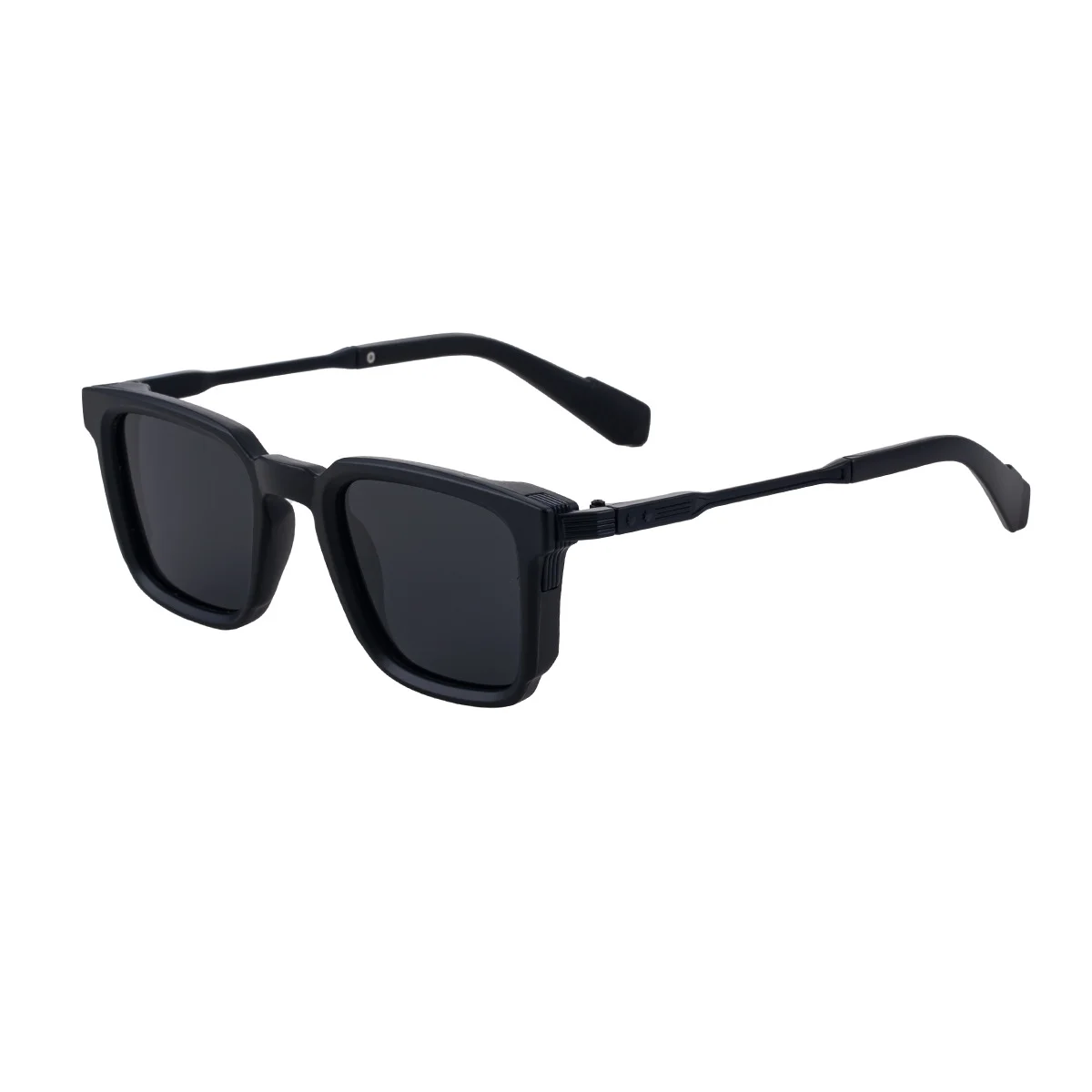 Black Zinc Alloy New Fashion Men's Square Polarized Sunglasses - Unique Outdoor Trendy UV Protection Shades - View 5