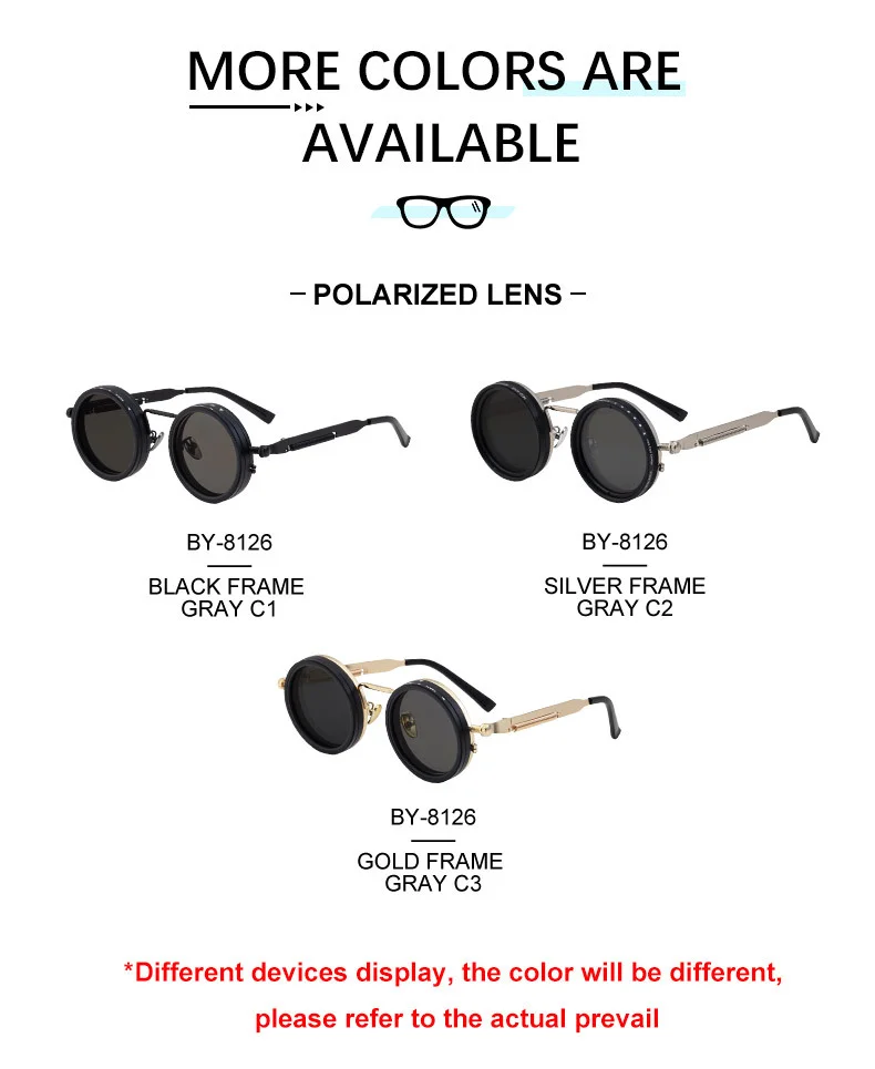Black Metal Women's ND9 Adjustable Polarized Sunglasses – Variable Tint Retro Fishing & Driving Glasses with UV400 Anti-Glare Protection - Details 13