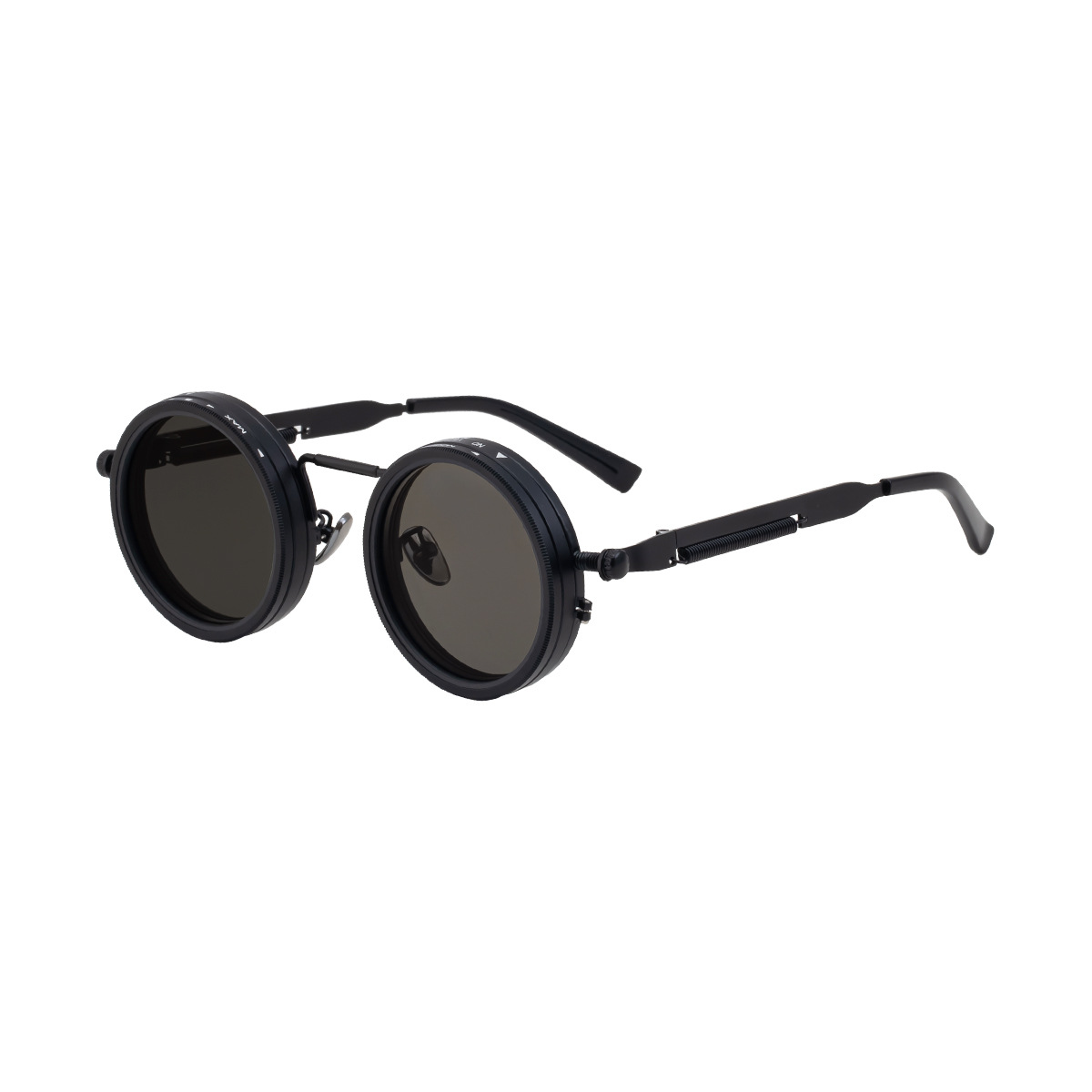 Black Metal Women's ND9 Adjustable Polarized Sunglasses – Variable Tint Retro Fishing & Driving Glasses with UV400 Anti-Glare Protection - View 5