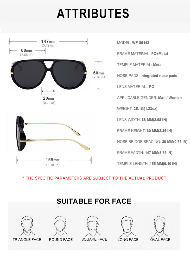Black Zinc Alloy New Women's Aviator Sunglasses with Double Bridge – Retro Teal Style UV400 Polarized Outdoor Sun Glasses for Driving & Travel - Details 16